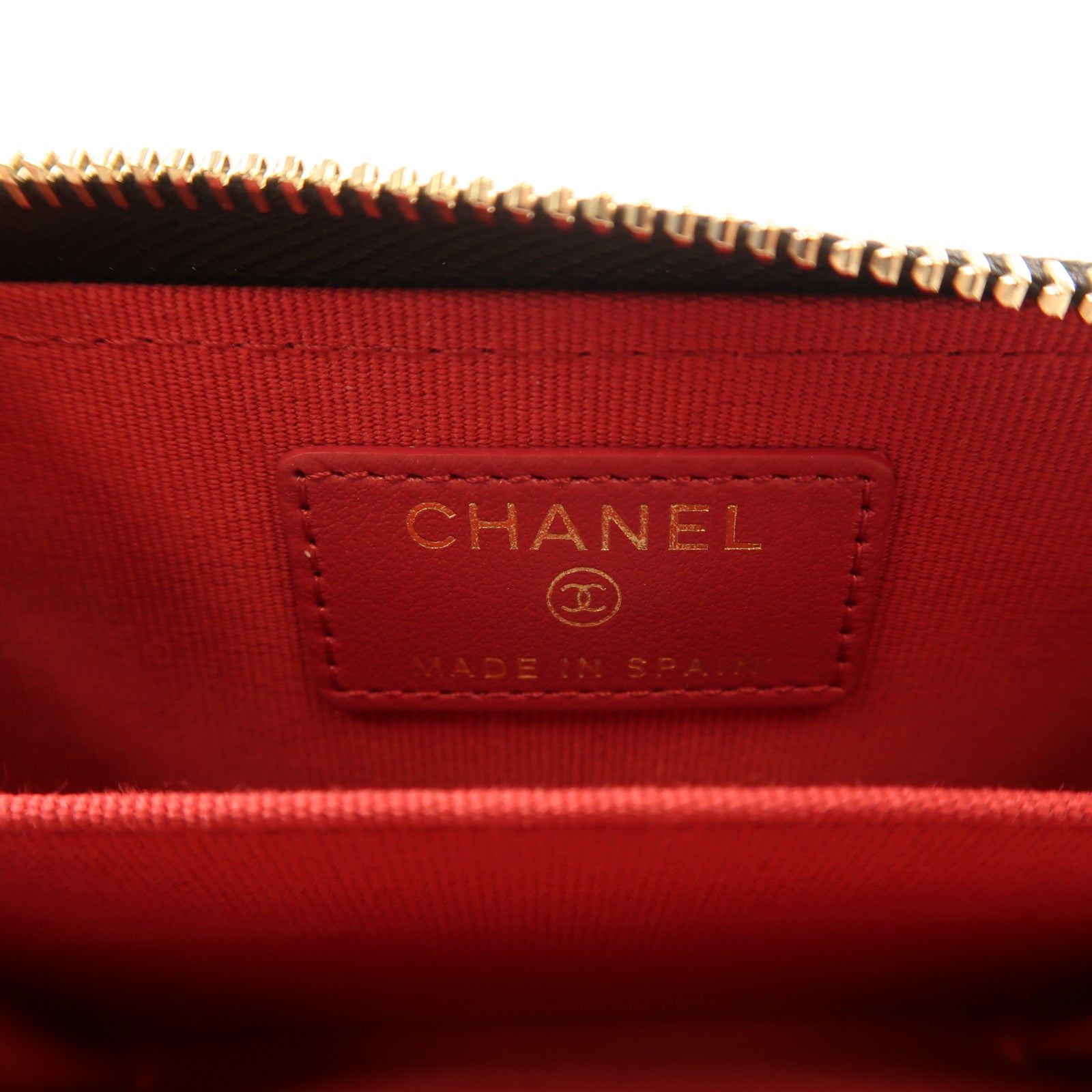 CHANEL 羊皮皮革Chanel 19 Card Case金扣卡片套