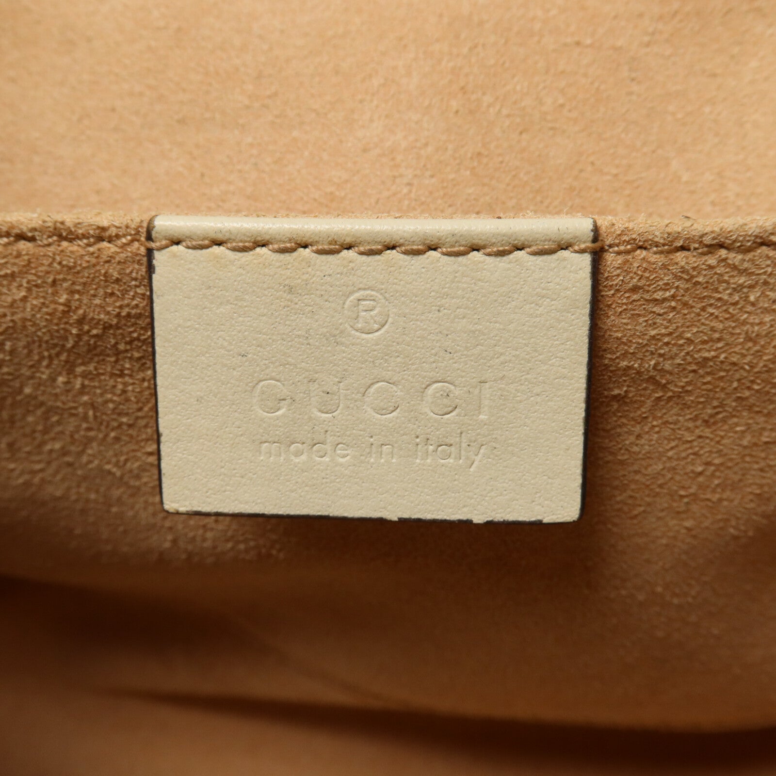 GUCCI 塗層帆布Padlock GG Small鏈帶肩背袋