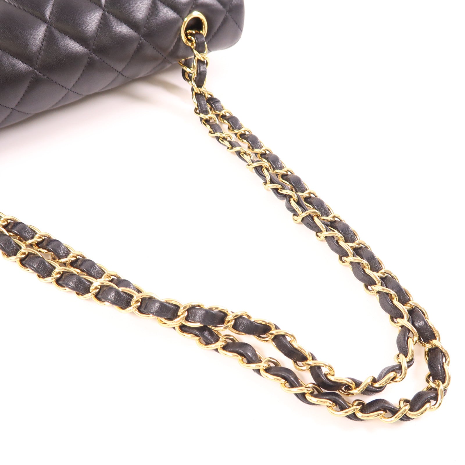CHANEL 羊皮皮革Classic 25金扣鏈帶肩背袋