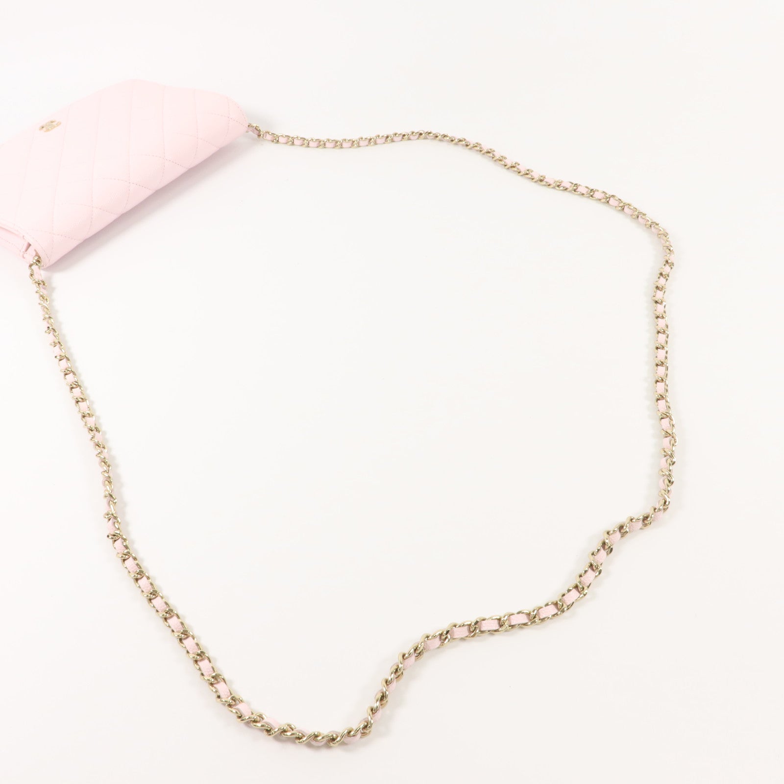 CHANEL 牛皮皮革WOC Wallet On Chain鏈帶肩背袋