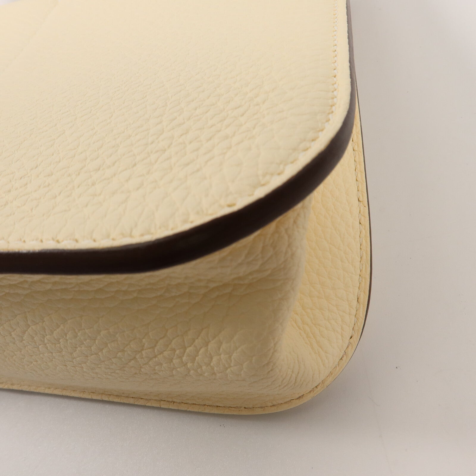 HERMES Clemence皮革Halzan 25手挽肩背兩用袋Nata