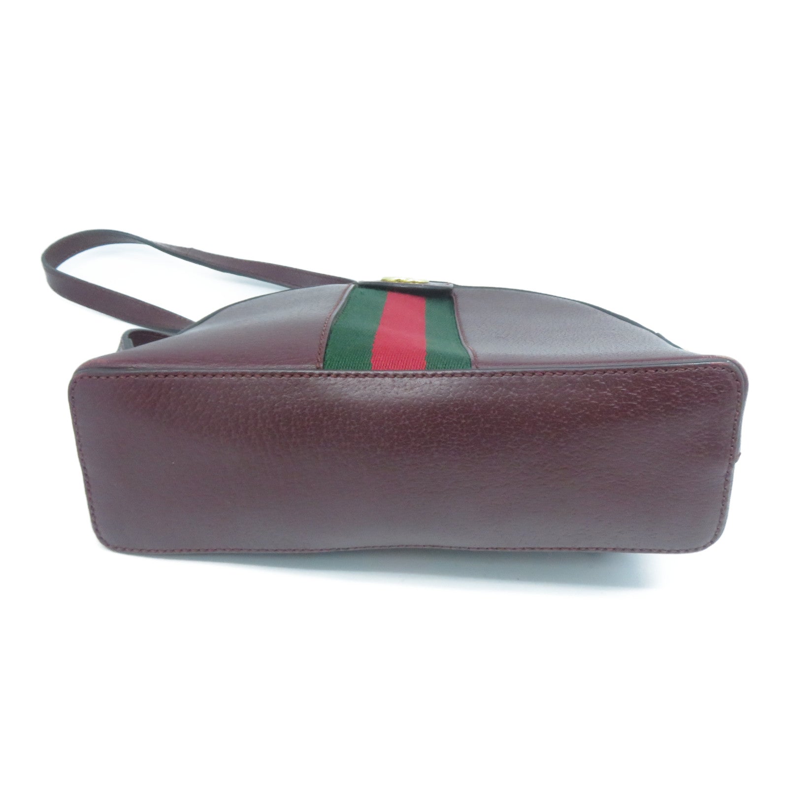 GUCCI 【清倉大減價】牛皮皮革Ophidia GG金扣肩背袋啡色