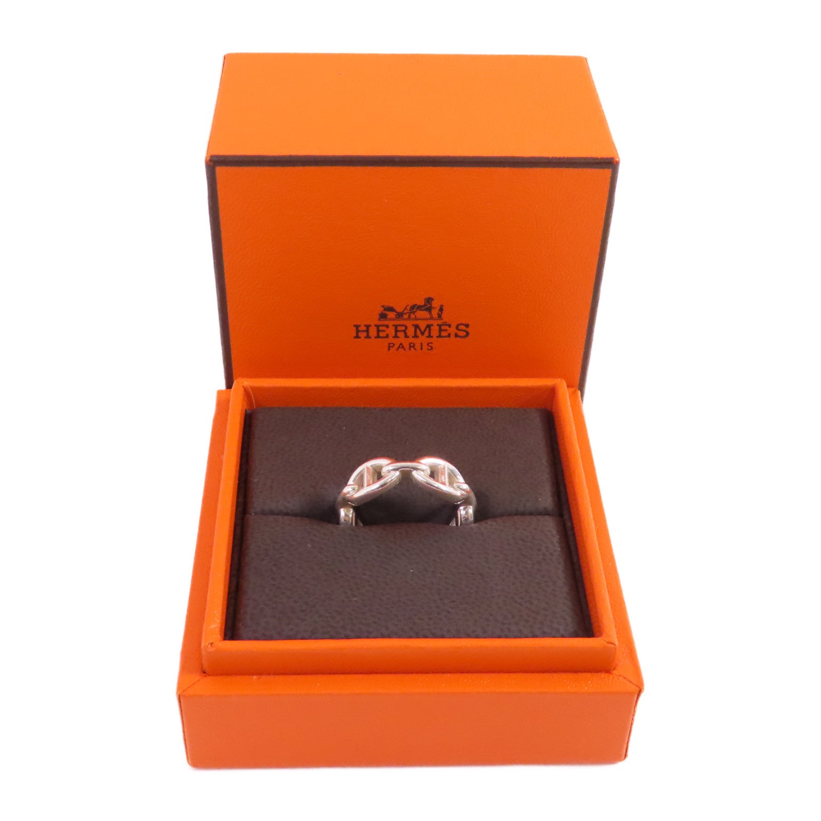 HERMES 925純銀Chaine Dancre Ring戒指Hermes#53/US#6.25