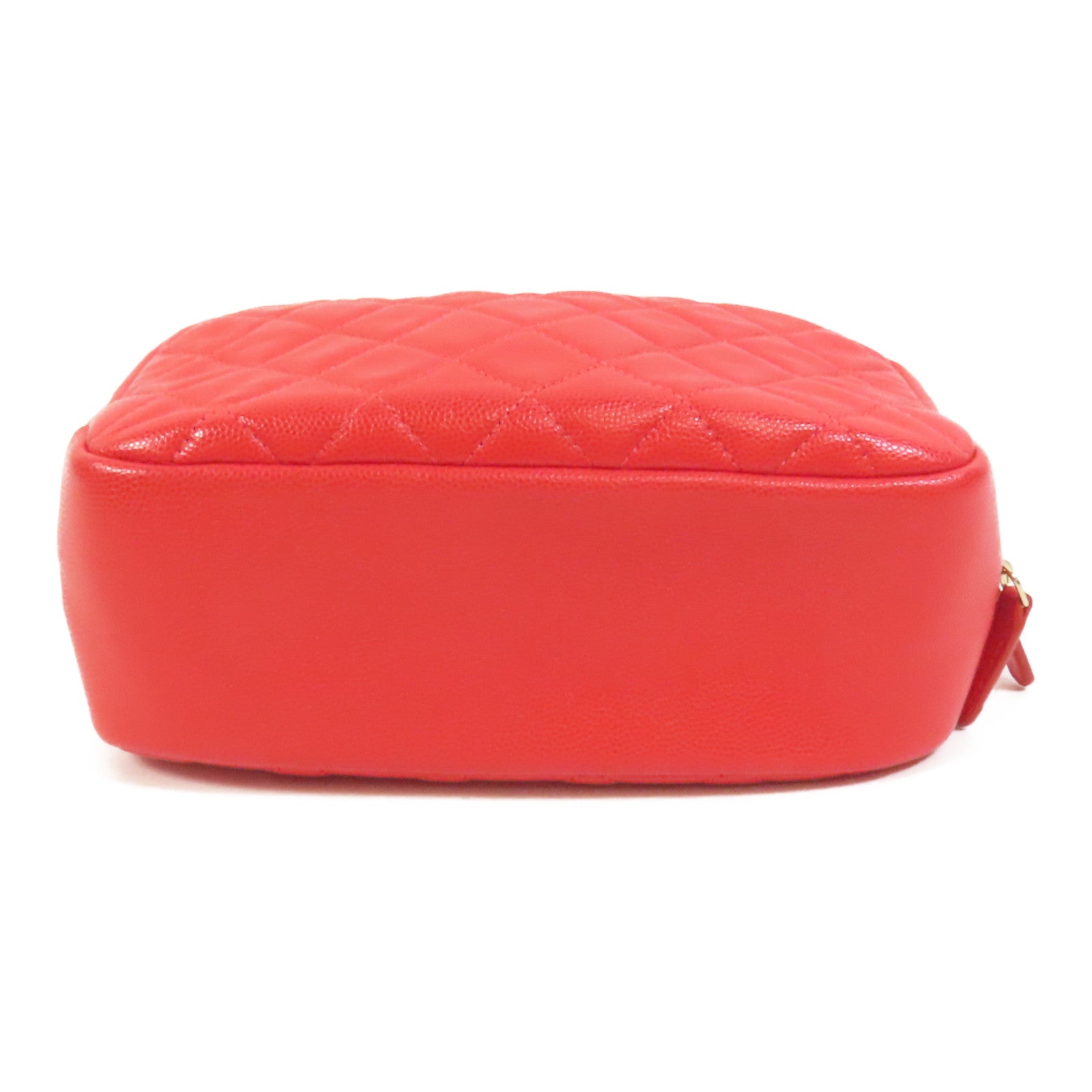 CHANEL 牛皮皮革Pouch金扣手拿包