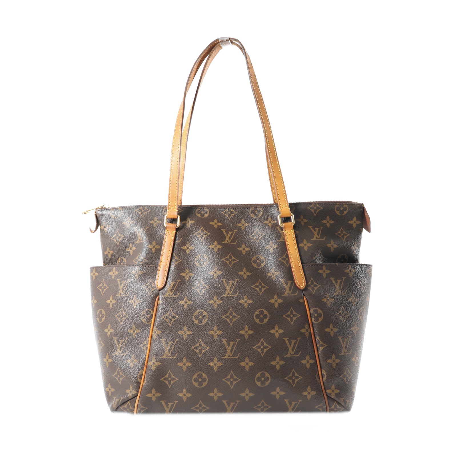 LOUIS VUITTON 【激減優惠】Monogram Totally MM金扣肩背袋棕色