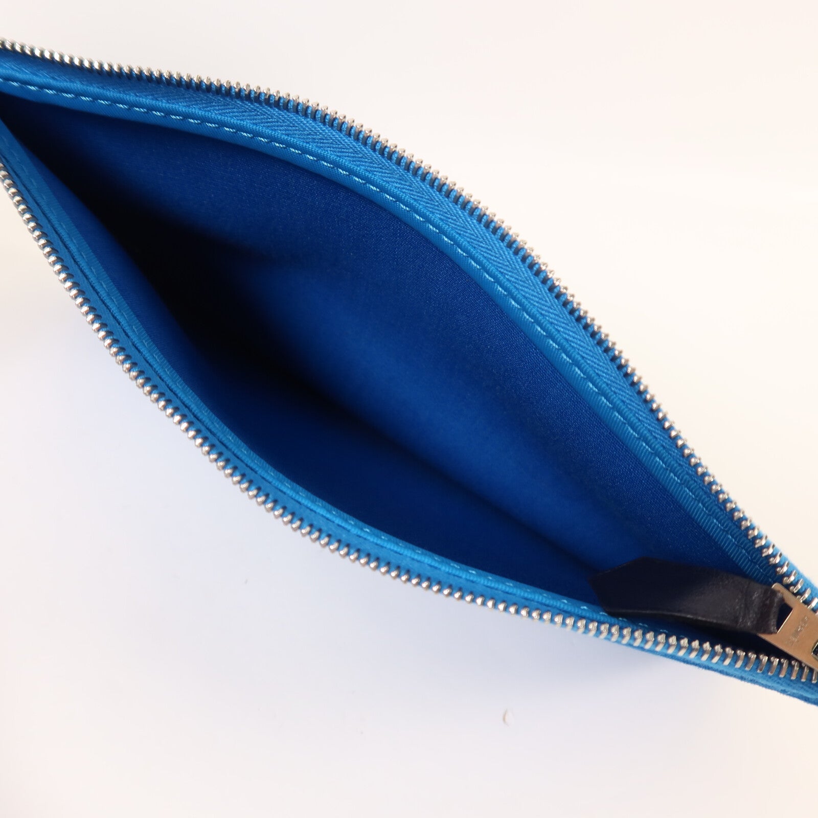HERMES 帆布Herbag PM手挽肩背兩用袋Bleu Zanzibar