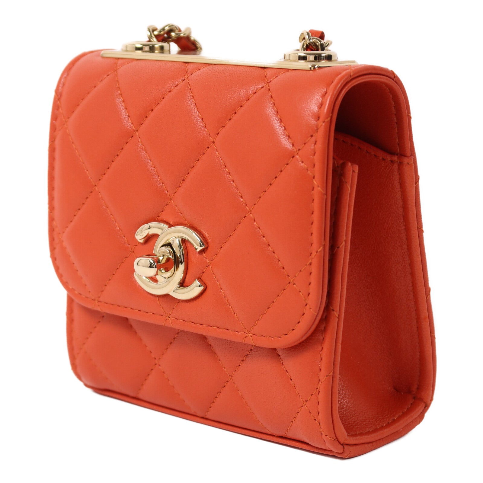 CHANEL 羊皮皮革Chain Shoulder鏈帶肩背袋