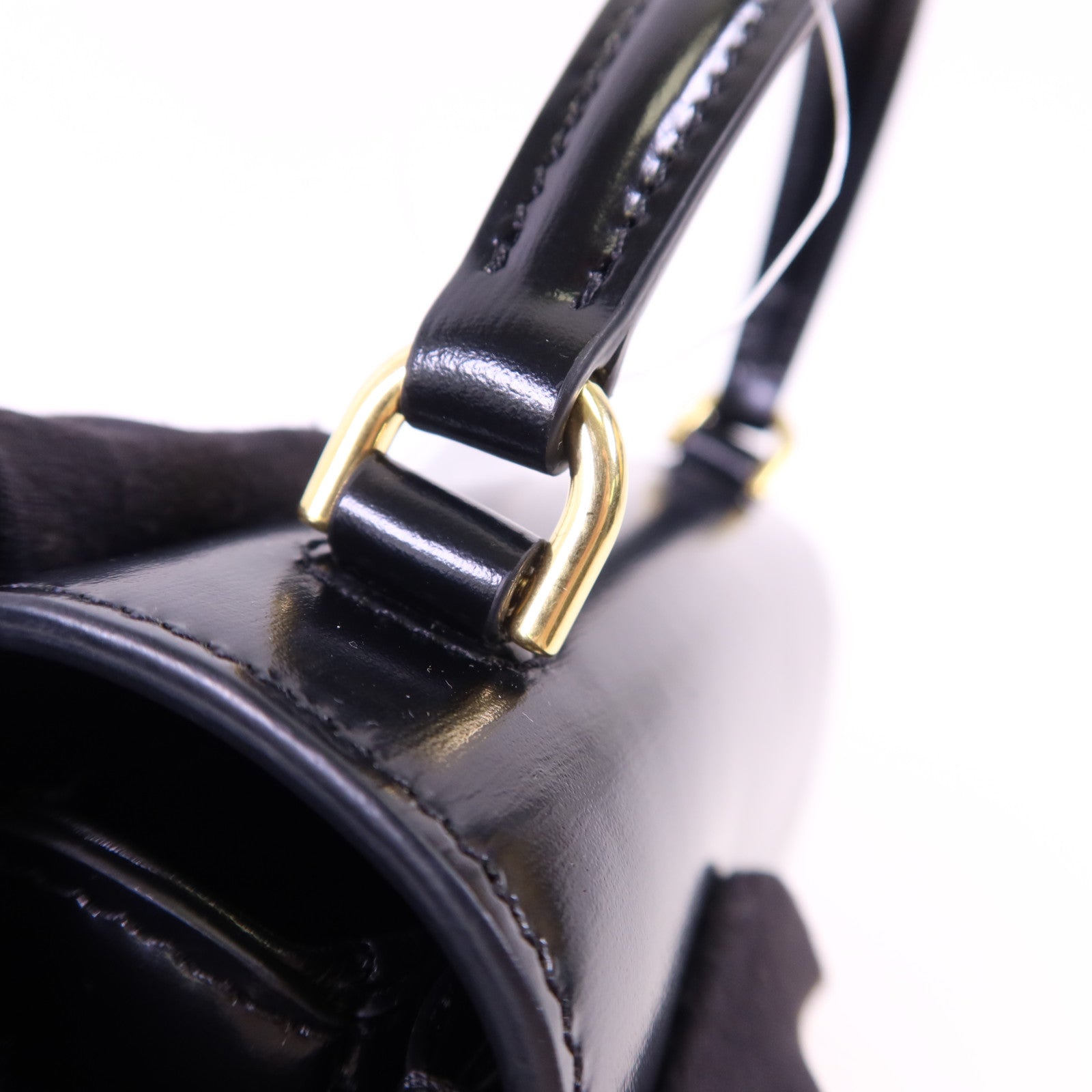 CELINE 牛皮皮革Mini Besace Clea金扣手挽肩背兩用袋