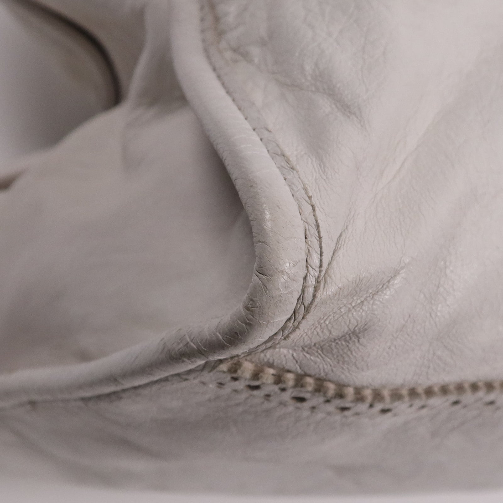 BALENCIAGA 皮革Giant Work銀扣手挽袋