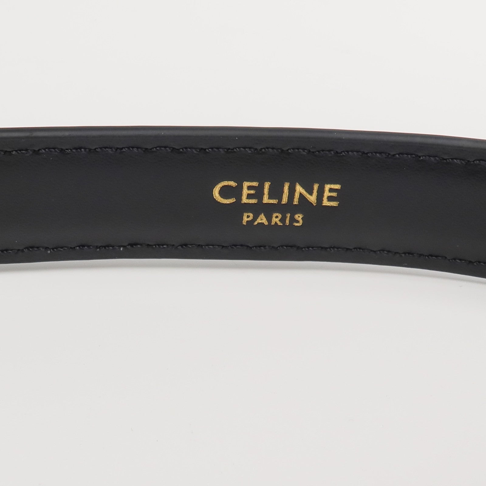 CELINE 牛皮皮革Triomphe Belt腰帶