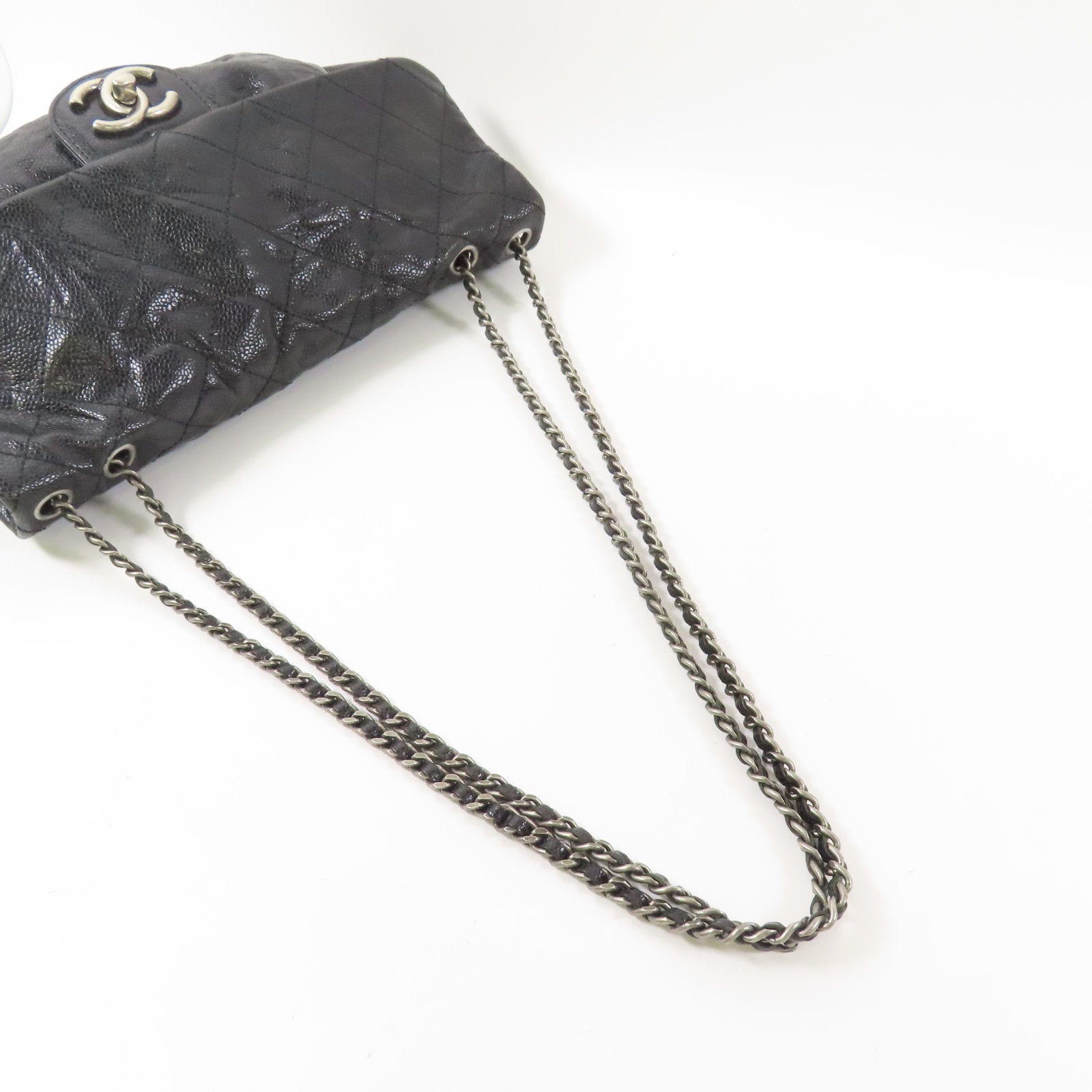 CHANEL 牛皮皮革Chain Shoulder鏈帶肩背袋