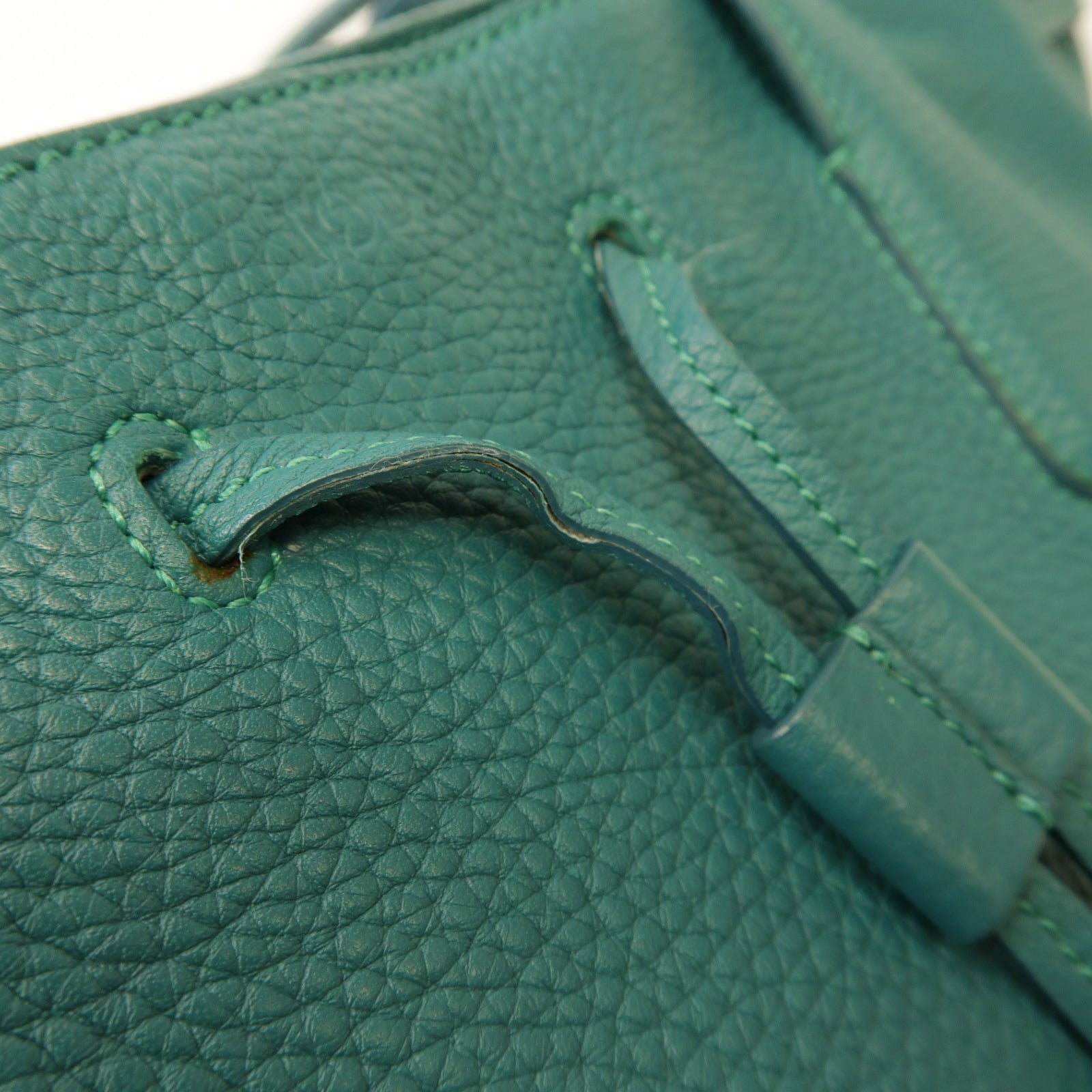 TOD’S 牛皮皮革Tote Bag銀扣手挽袋綠色
