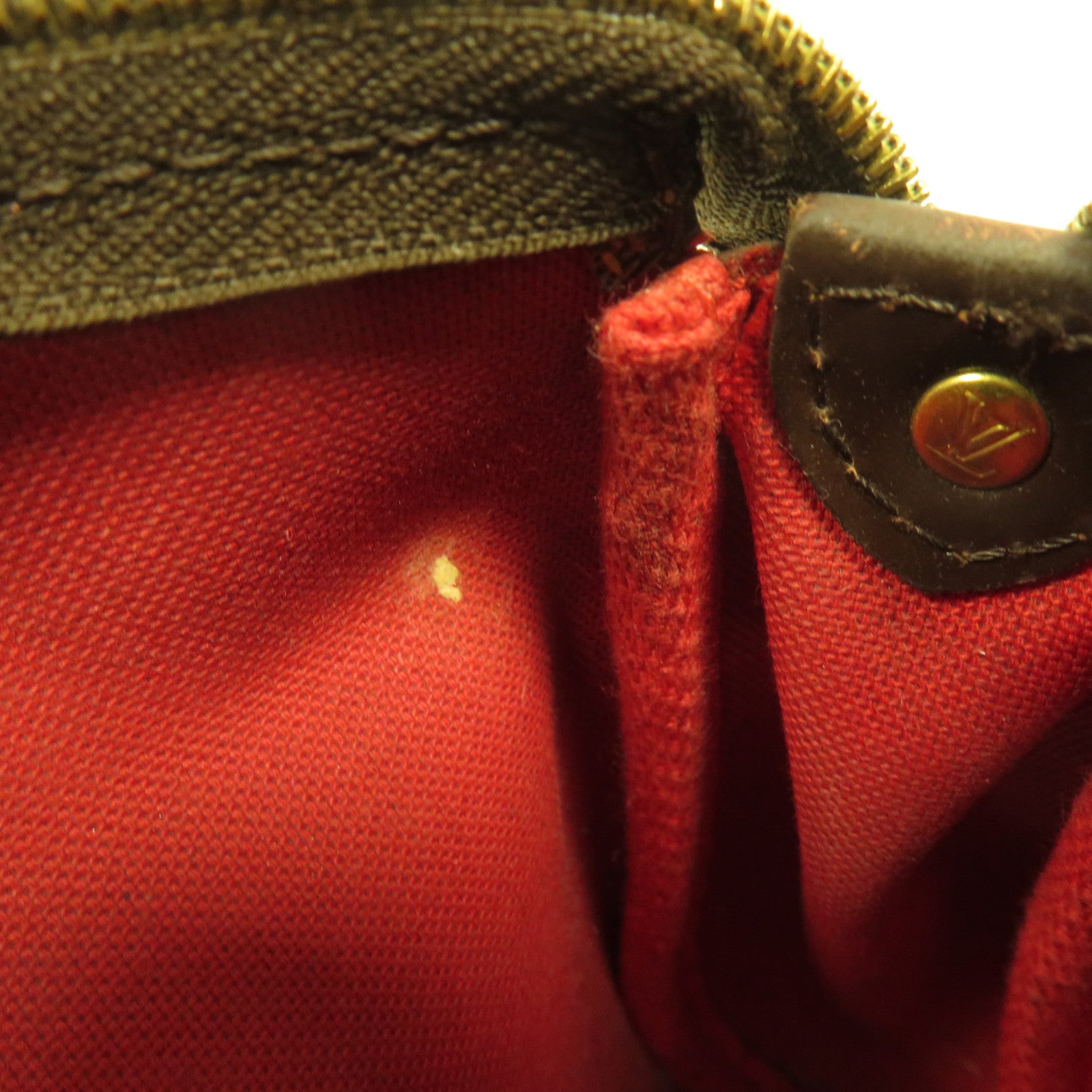 LOUIS VUITTON Damier Eva金扣鏈帶肩背袋啡色