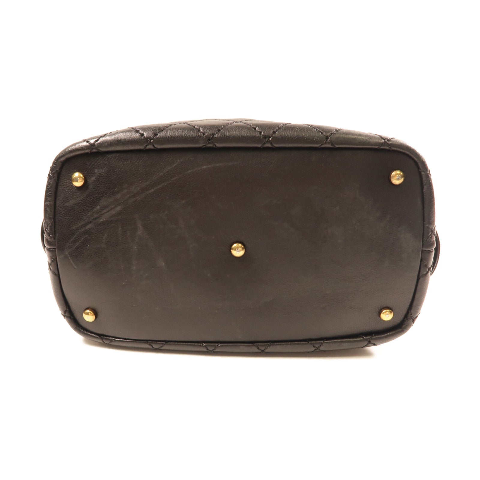 CHANEL 牛皮皮革2Way Shoulder Bag金扣鏈帶手挽肩背兩用袋黑色