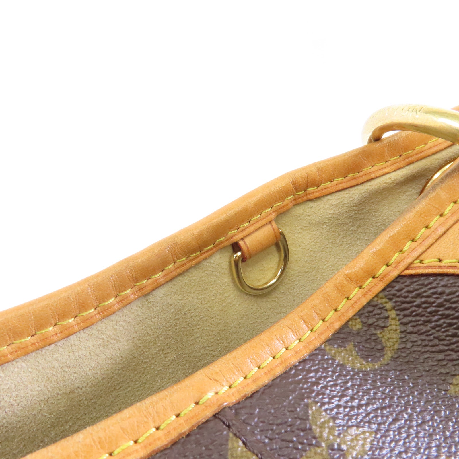 LOUIS VUITTON Monogram Galliera PM金扣肩背袋棕色