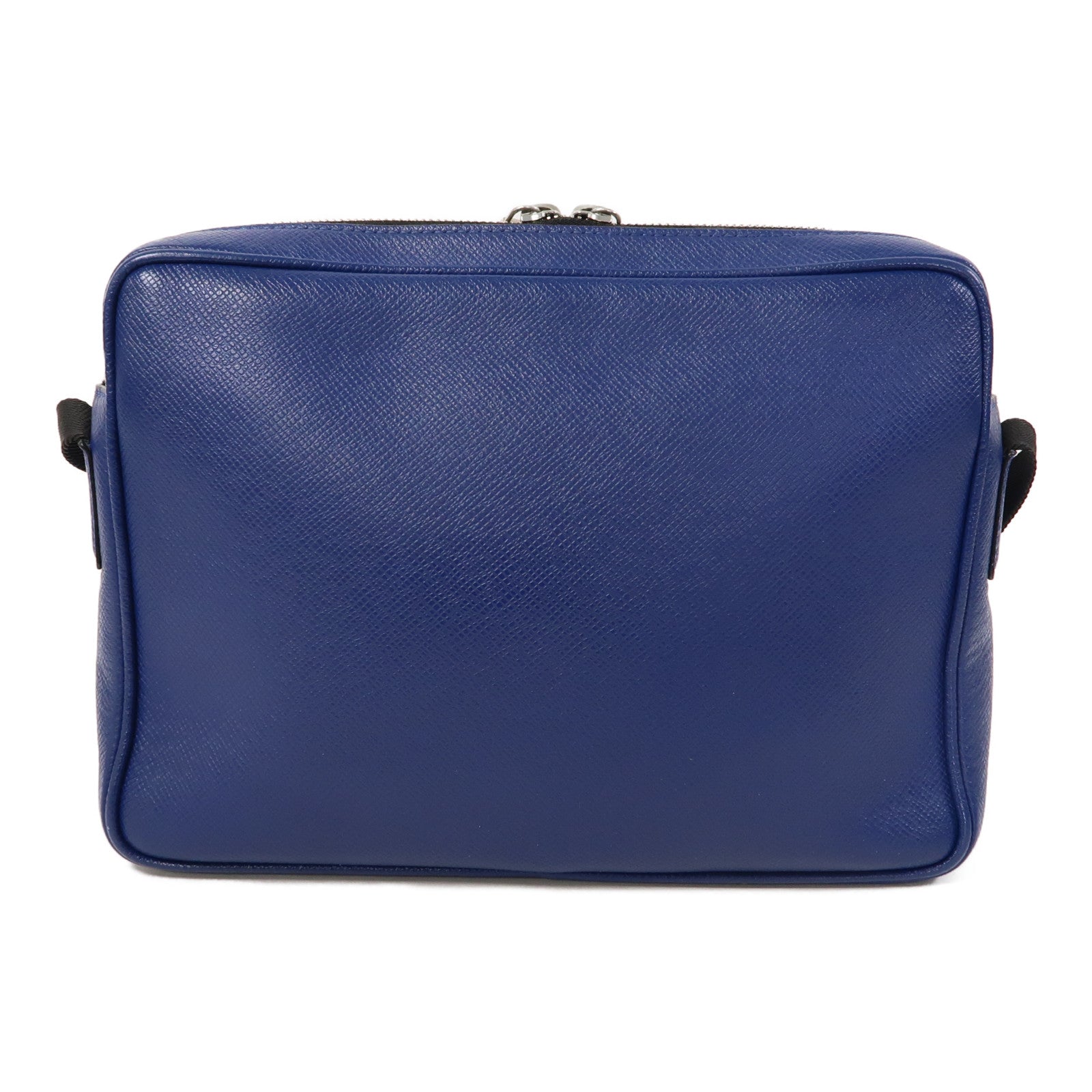 LOUIS VUITTON Taiga Outdoor Messenger PM銀扣肩背袋藍色