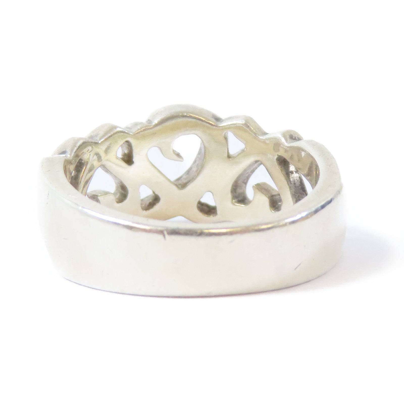 TIFFANY＆CO 925純銀Loving Heart Ring戒指US#6.25