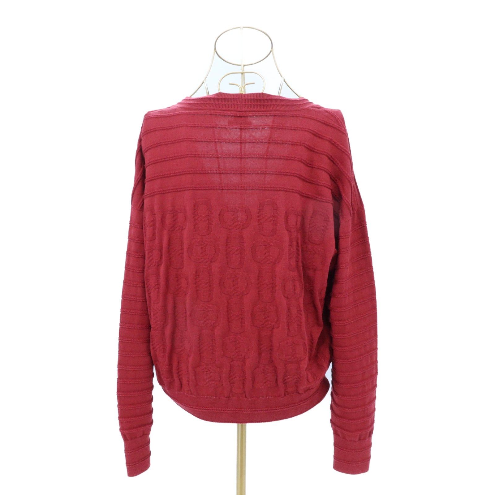 HERMES Silk/Cotton Chaine D'Ancre Cardigan針織