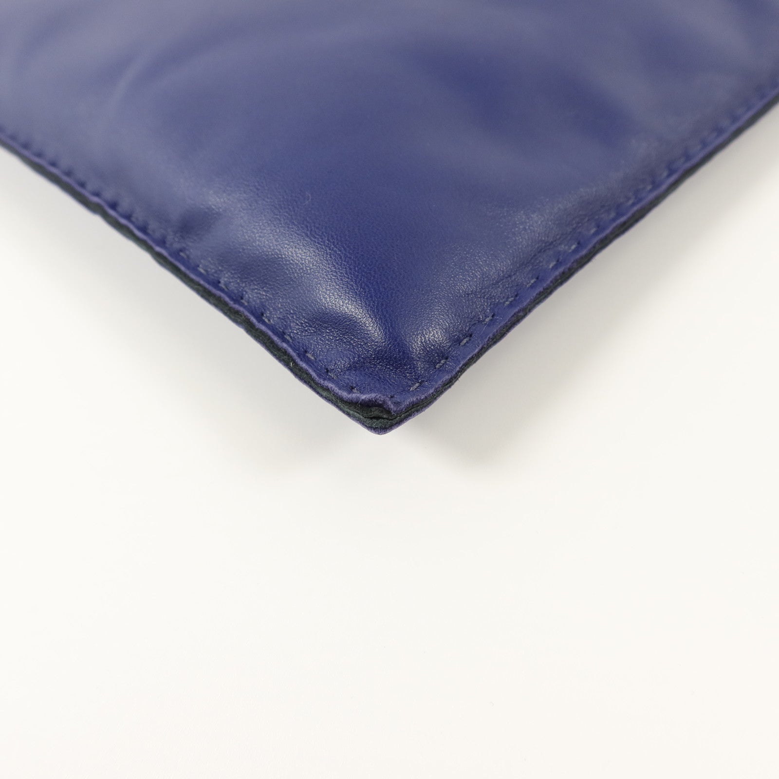 HERMES Milo/Swift皮革Pilo Pouch手拿包Bleu Encre
