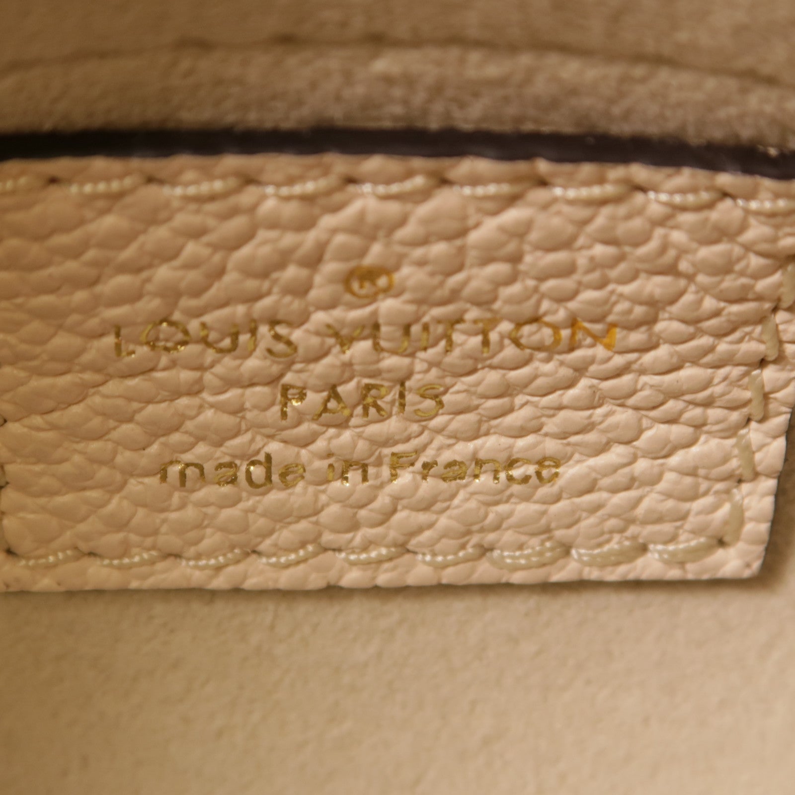 LOUIS VUITTON LV GHW Papillon BB 2 Way Bag M45708 Monogram Empreinte Beige