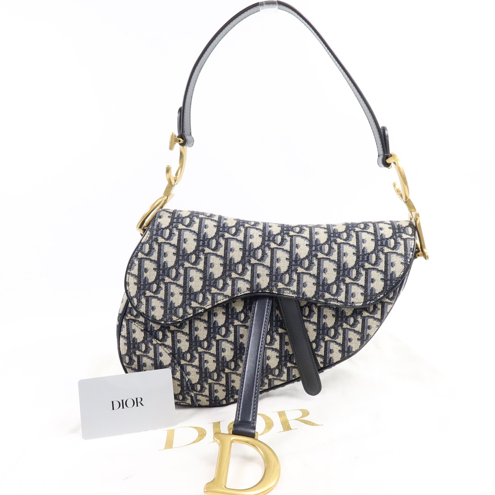 Dior 帆布Saddle Medium肩背袋