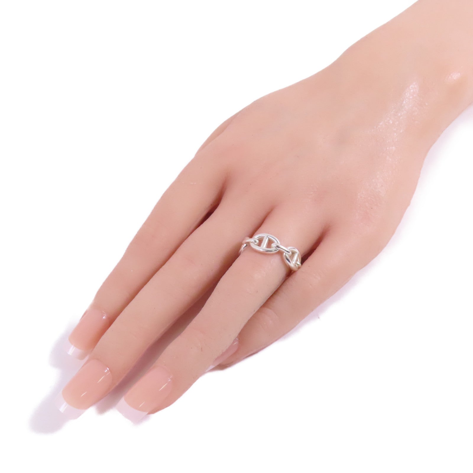 HERMES 925純銀Chaine Dancre Ring戒指Hermes#53/US#6.25