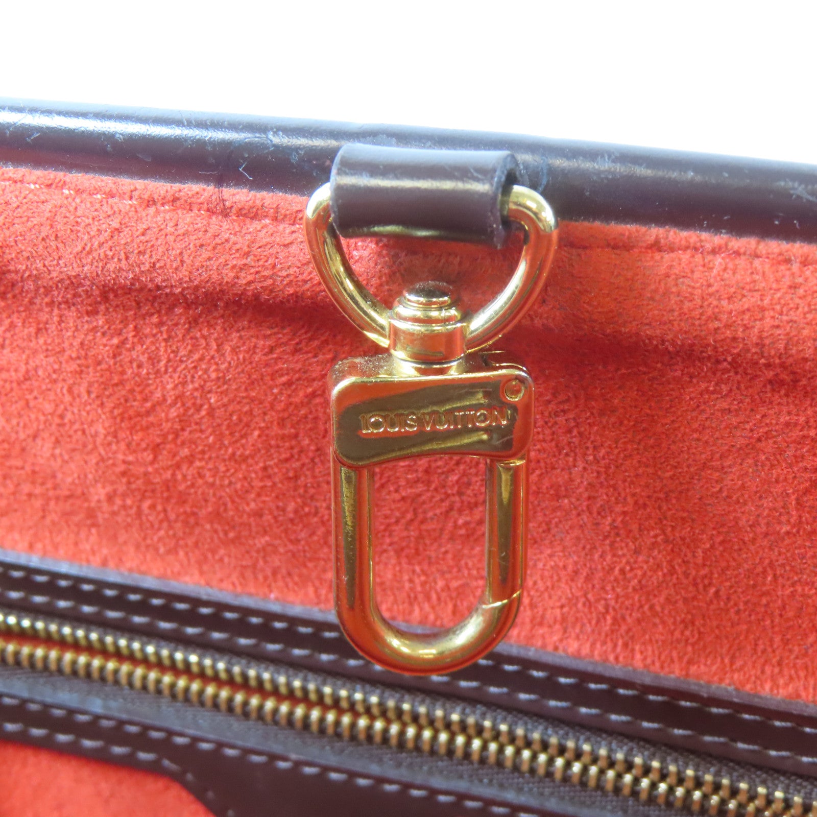 LOUIS VUITTON 【激減優惠】Damier Manosque GM金扣手挽袋啡色