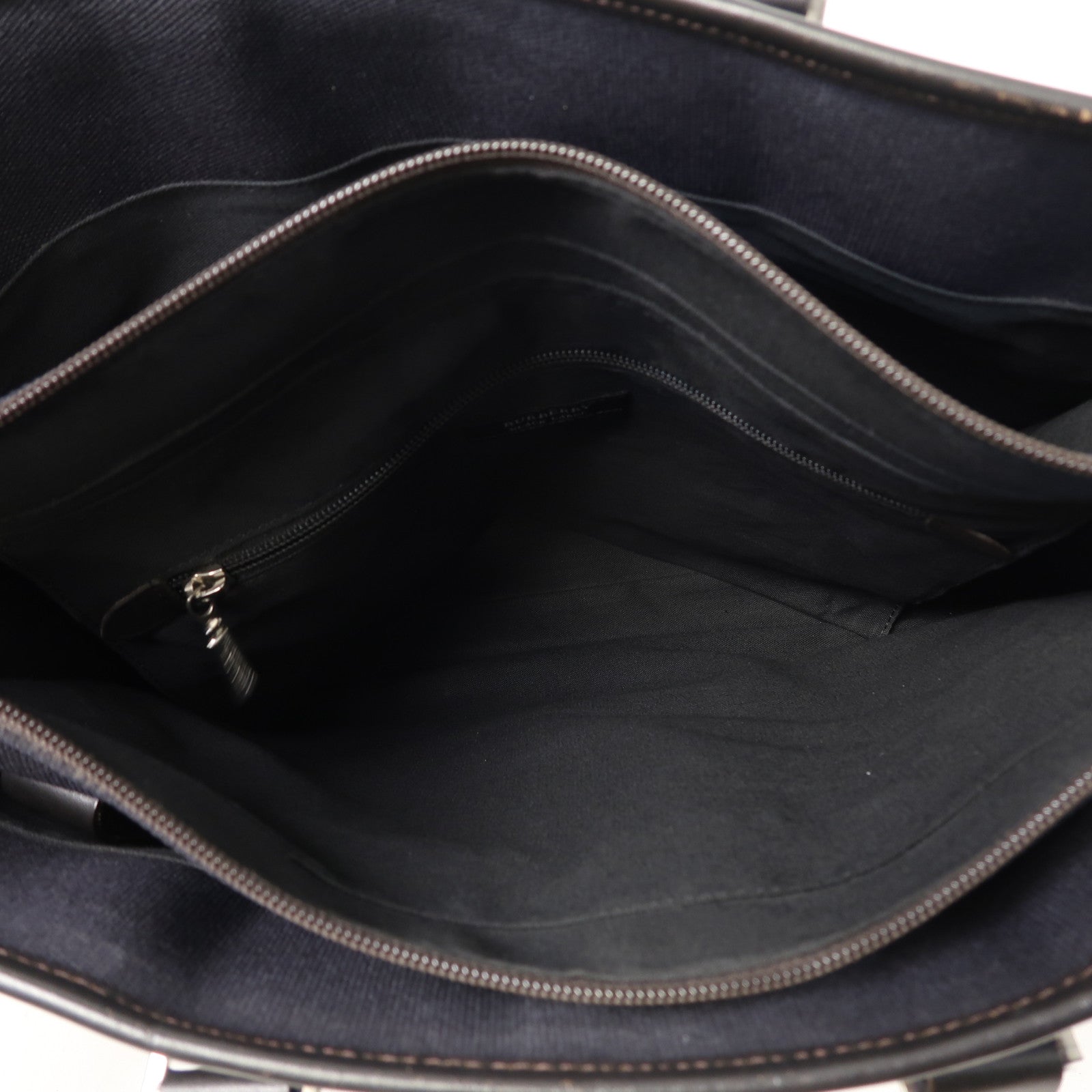 BURBERRY 帆布Business Bag銀扣公事包黑色