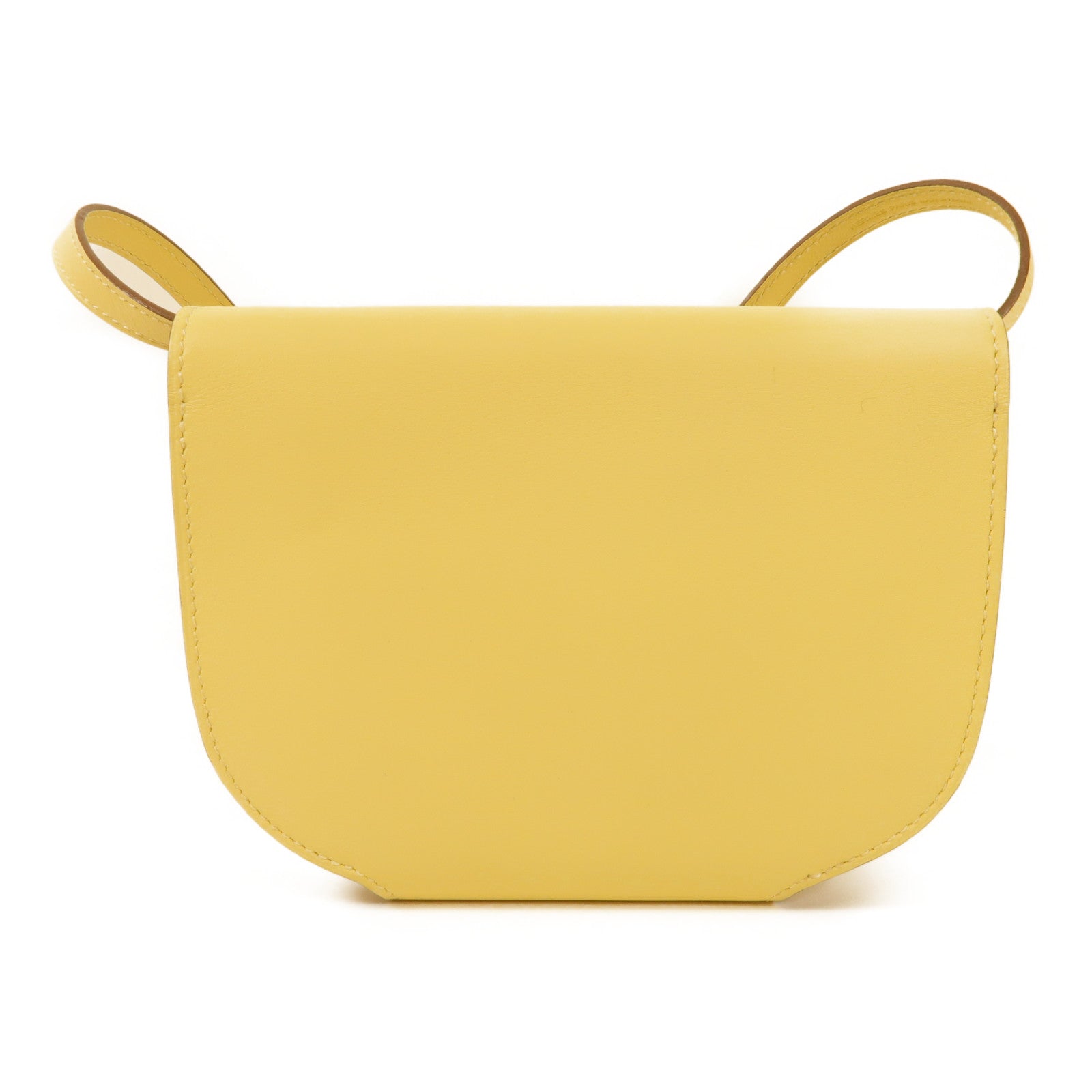 HERMES Swift皮革Mini Convoyeur金扣肩背袋Lime