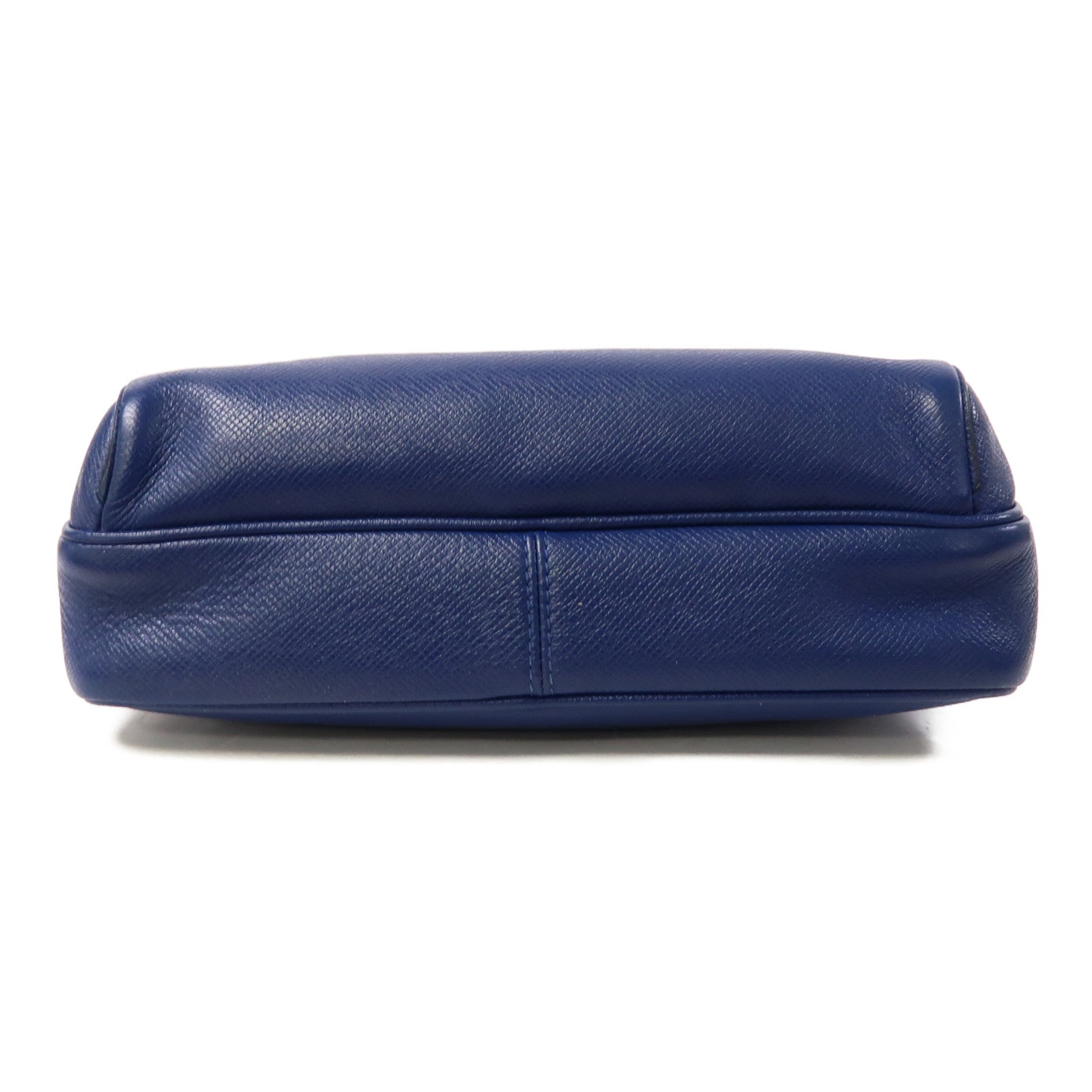 LOUIS VUITTON Taiga Outdoor Messenger PM銀扣肩背袋藍色