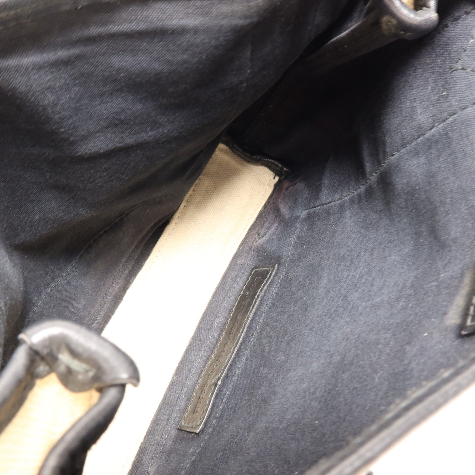 BALENCIAGA 帆布Cabas XS銀扣手挽肩背兩用袋