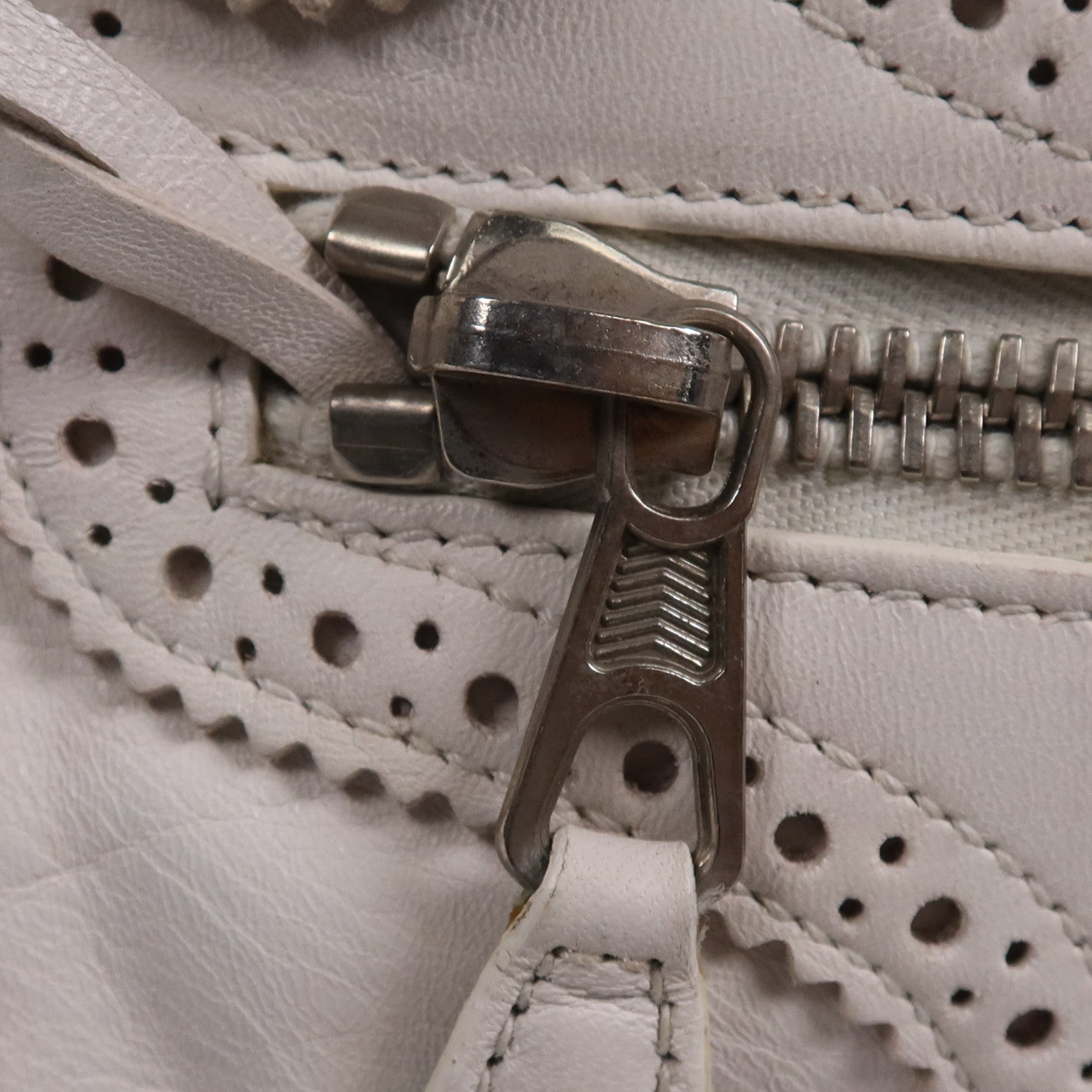 BALENCIAGA 皮革Giant Work銀扣手挽袋