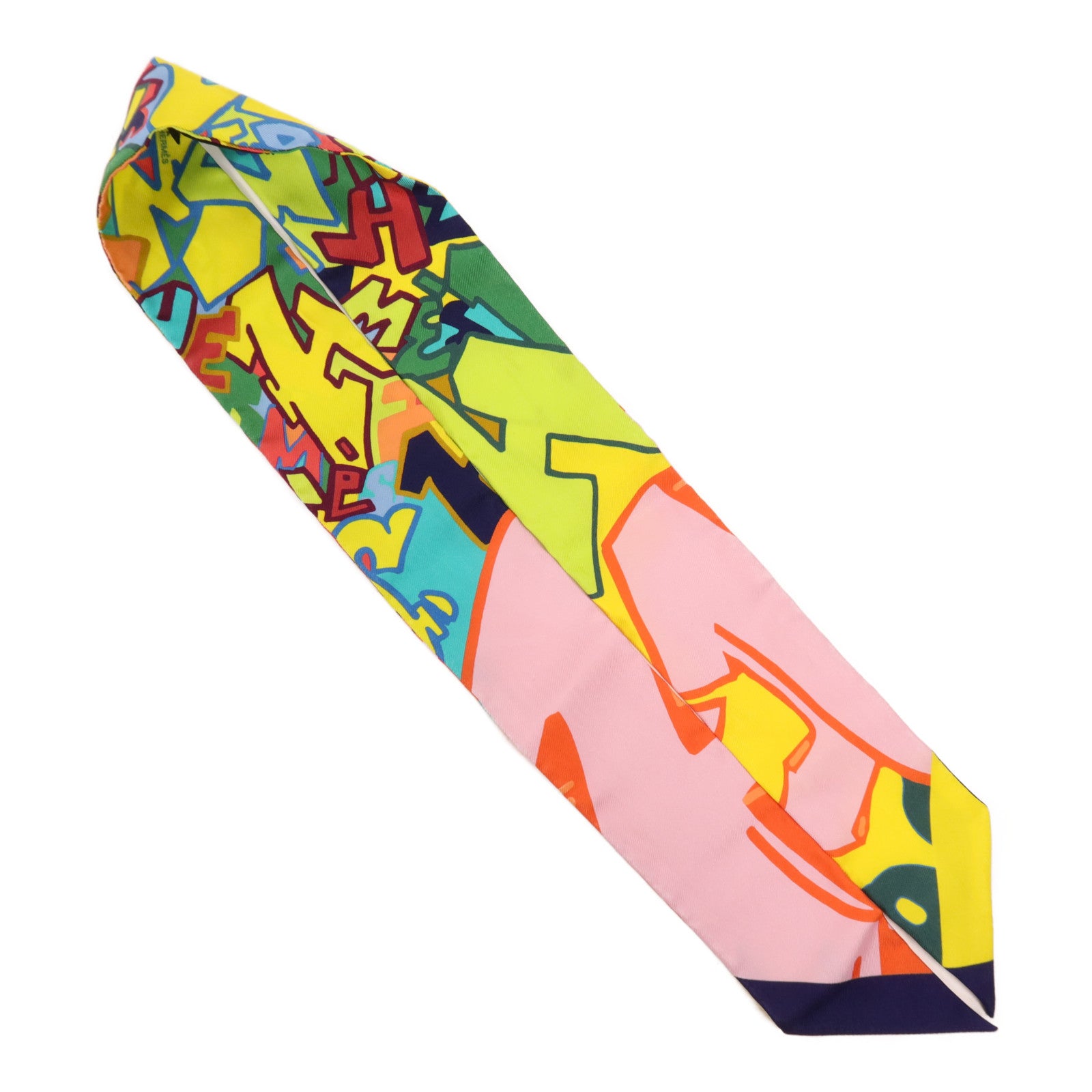 HERMES 絲質Twilly絲巾