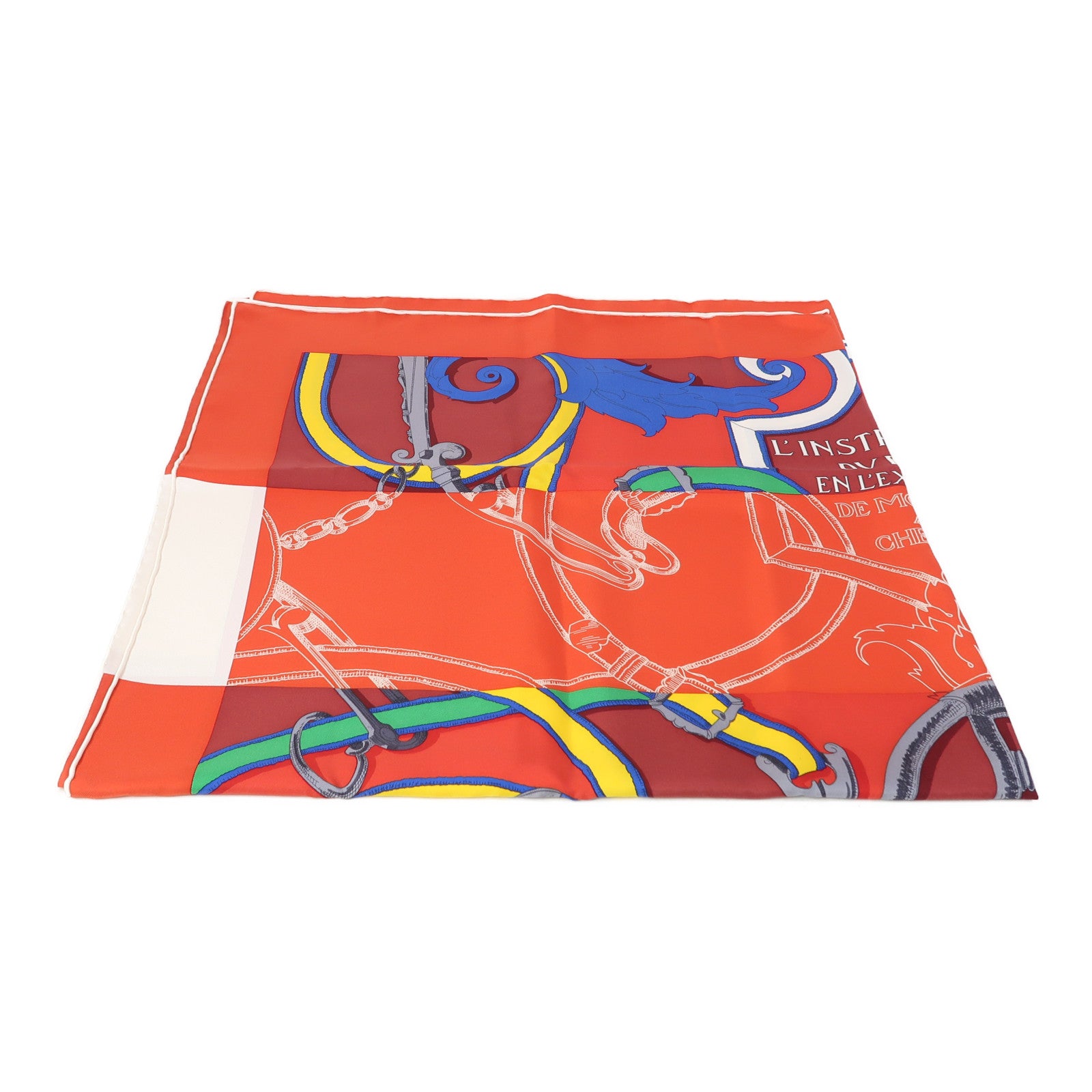 HERMES 絲質Scarf 90x90絲巾紅色