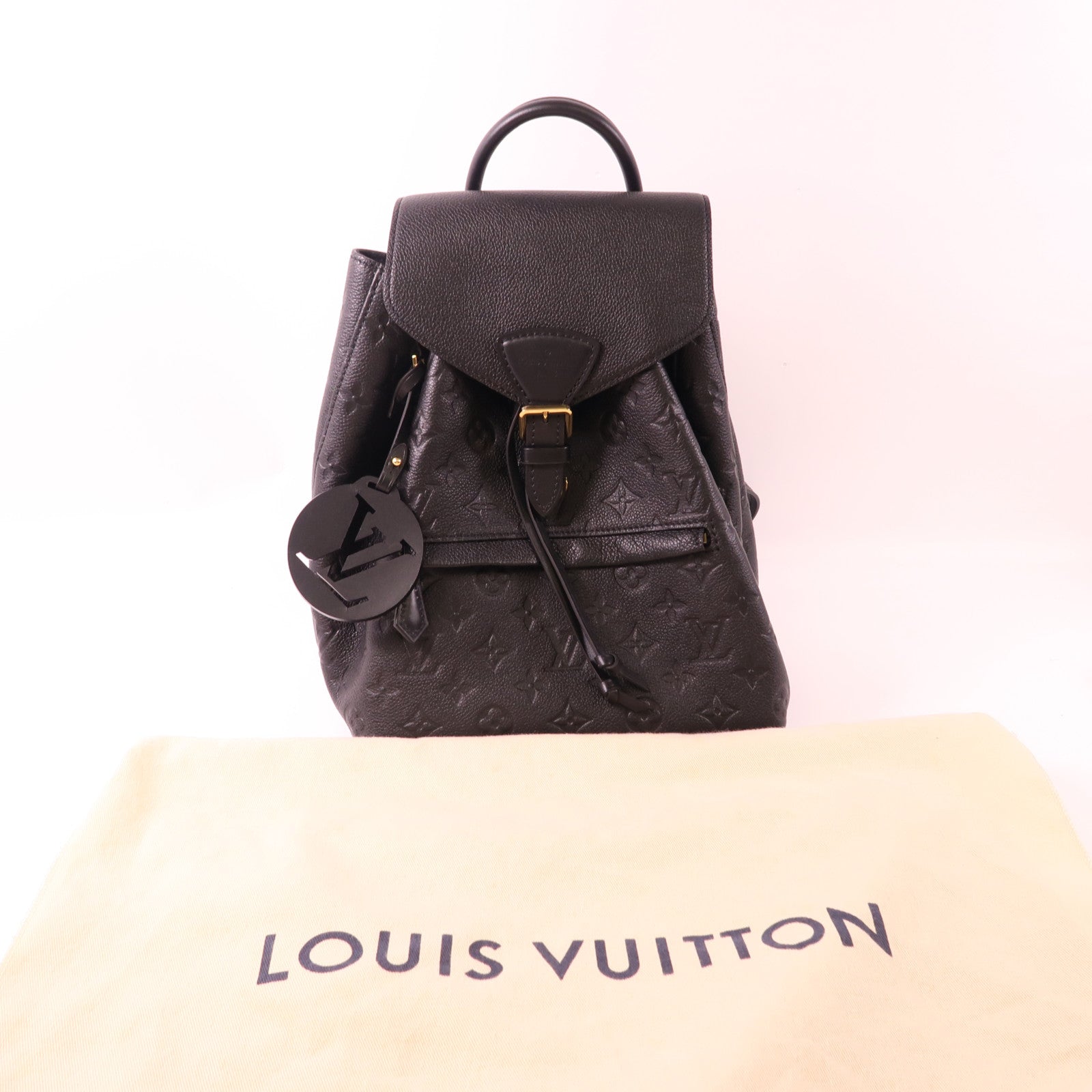 LOUIS VUITTON Monogram Empreinte Montsouris Backpack金扣背包