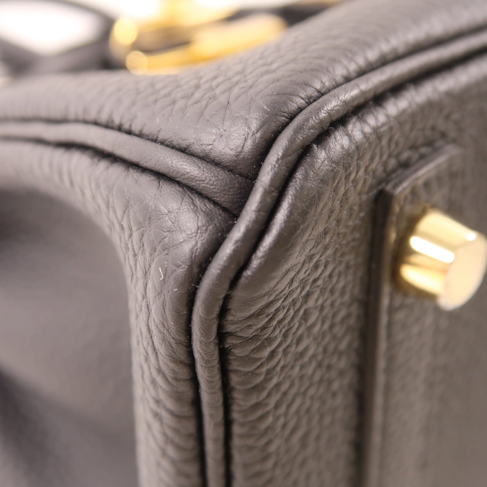 HERMES【激減優惠】 Togo皮革Birkin 25金扣手挽袋Noir黑色