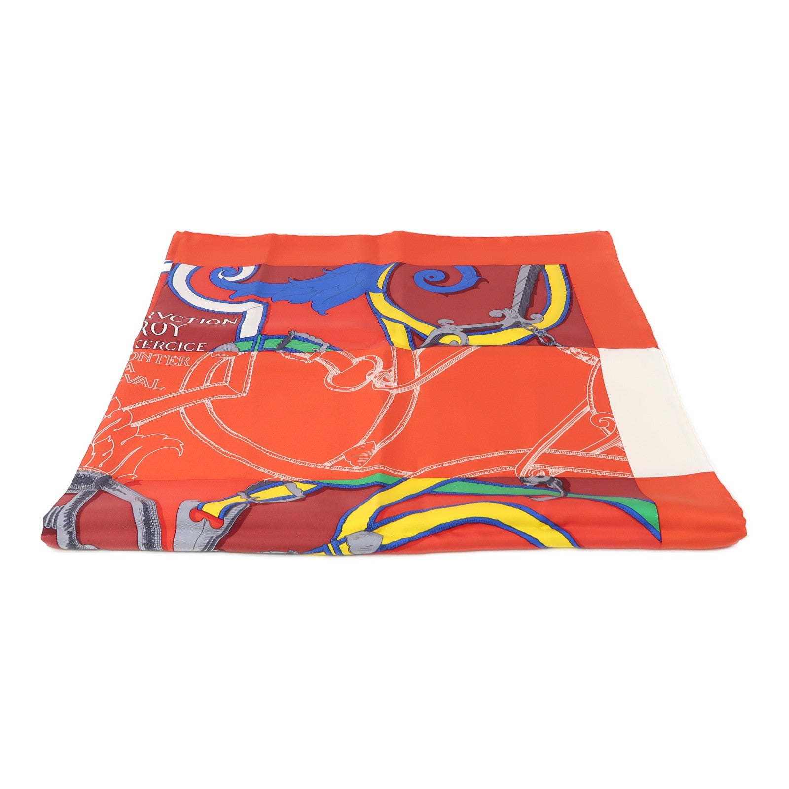 HERMES 絲質Scarf 90x90絲巾紅色