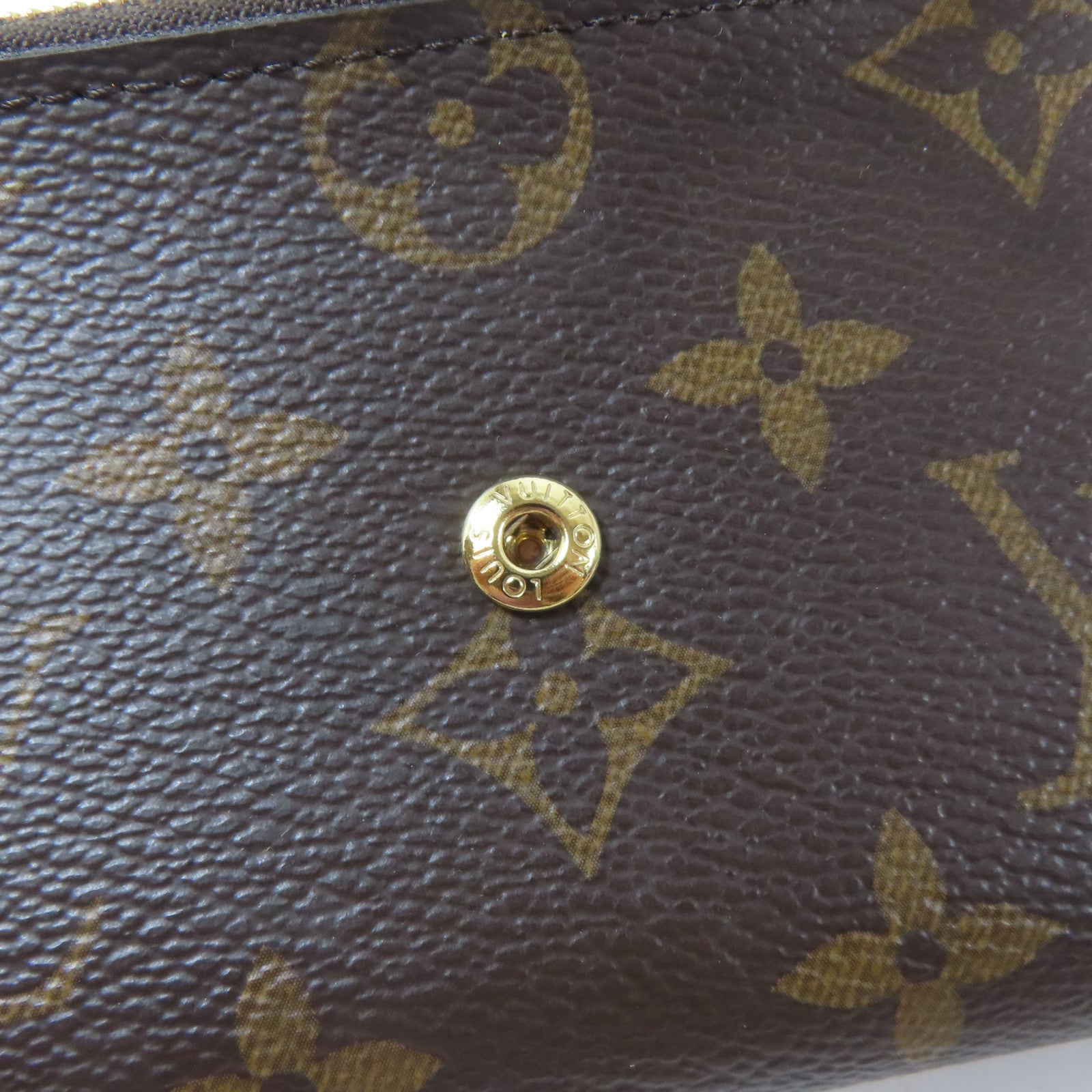 LOUIS VUITTON Monogram Victorine金扣錢包啡色