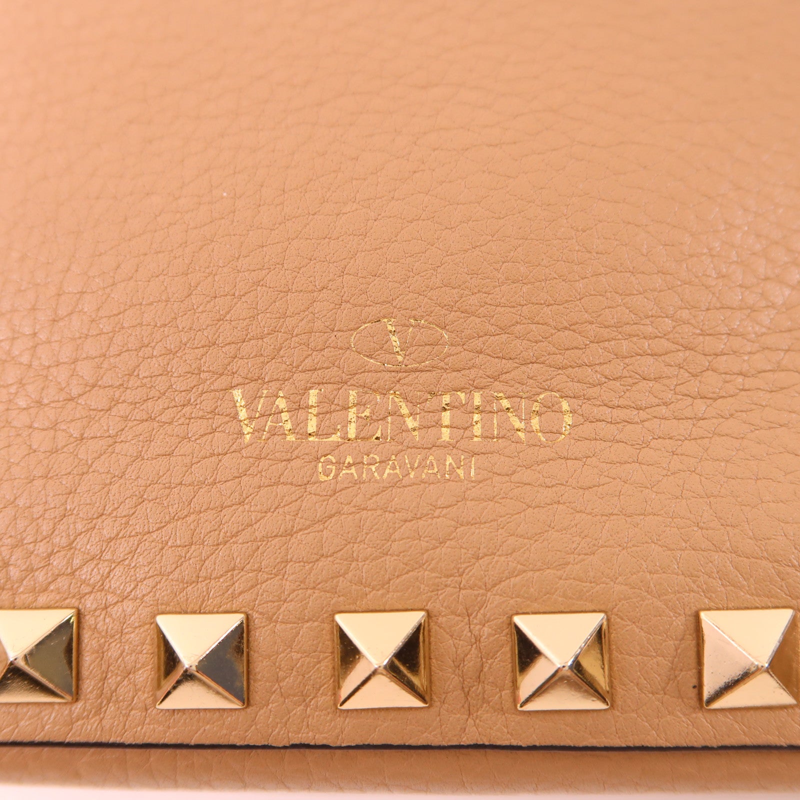 Valentino 牛皮皮革Shoulder Bag金扣肩背袋