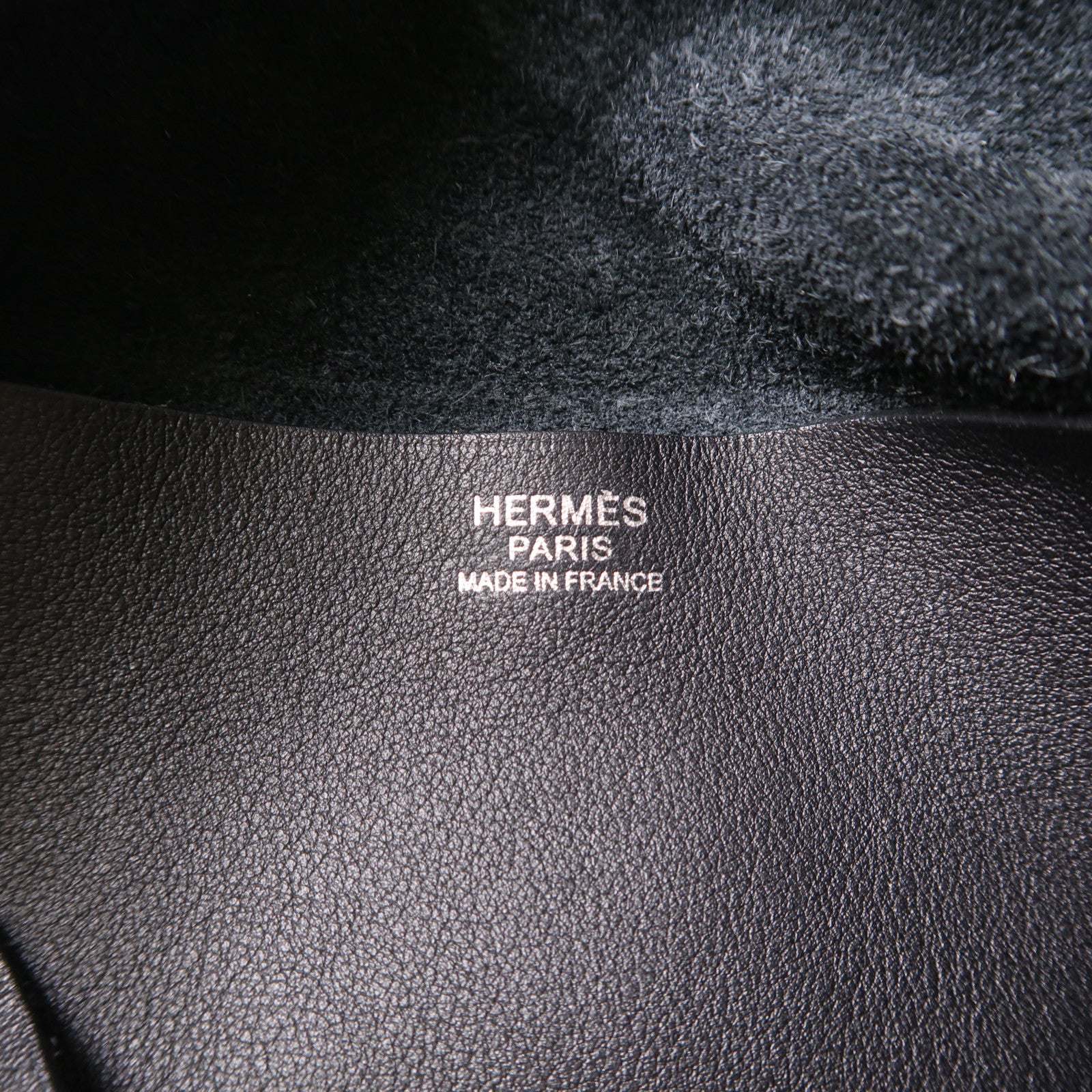 HERMES Clemence皮革Virevolte銀扣肩背袋Noir