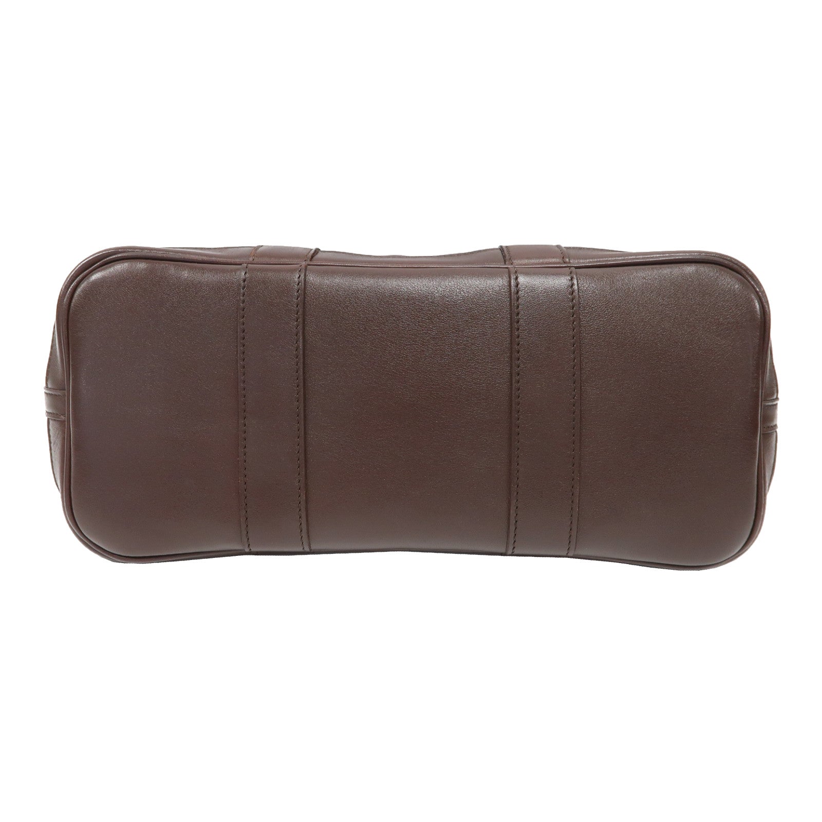 HERMES Swift皮革Garden Party TPM銀扣手挽袋深啡色