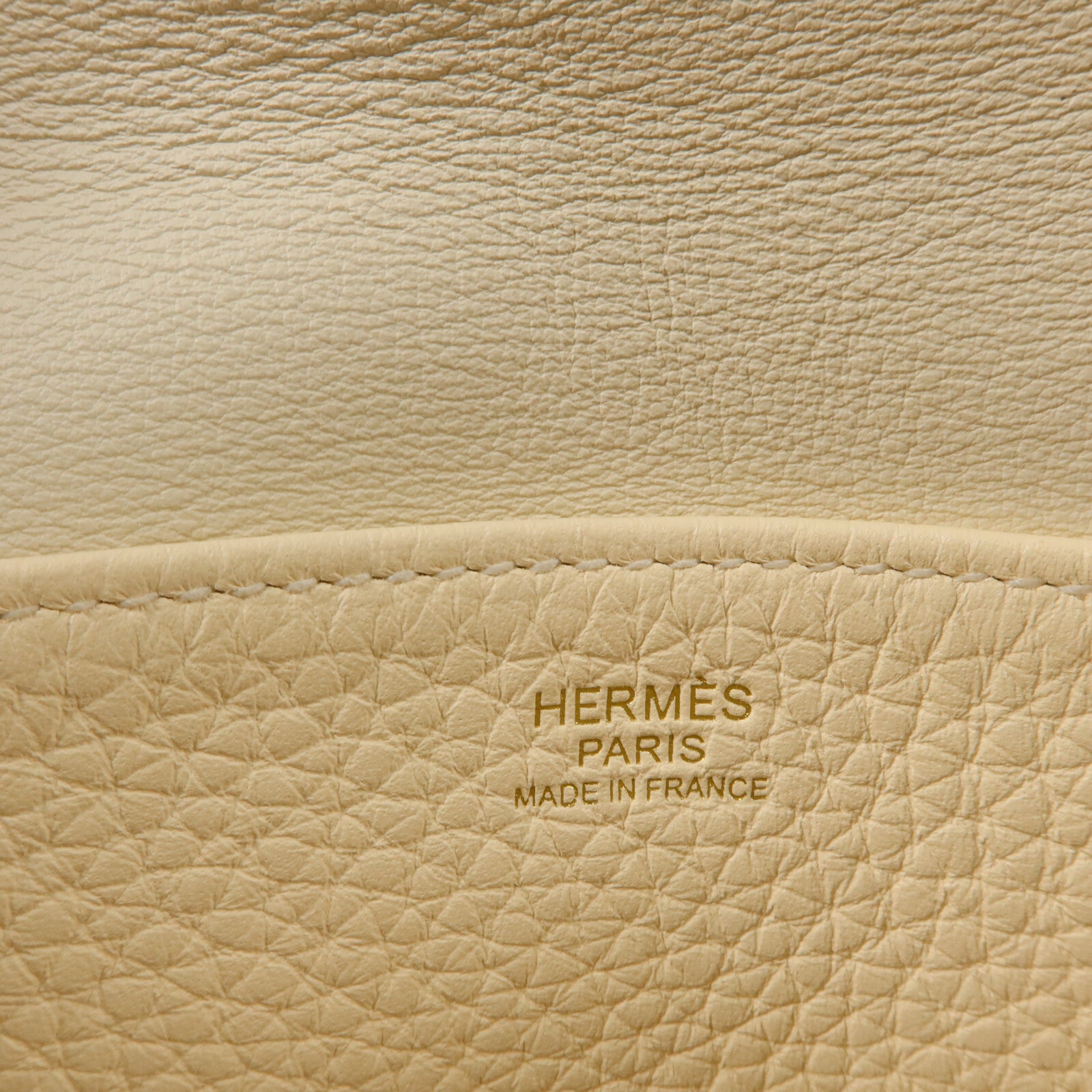 HERMES Clemence皮革Halzan 25手挽肩背兩用袋Nata