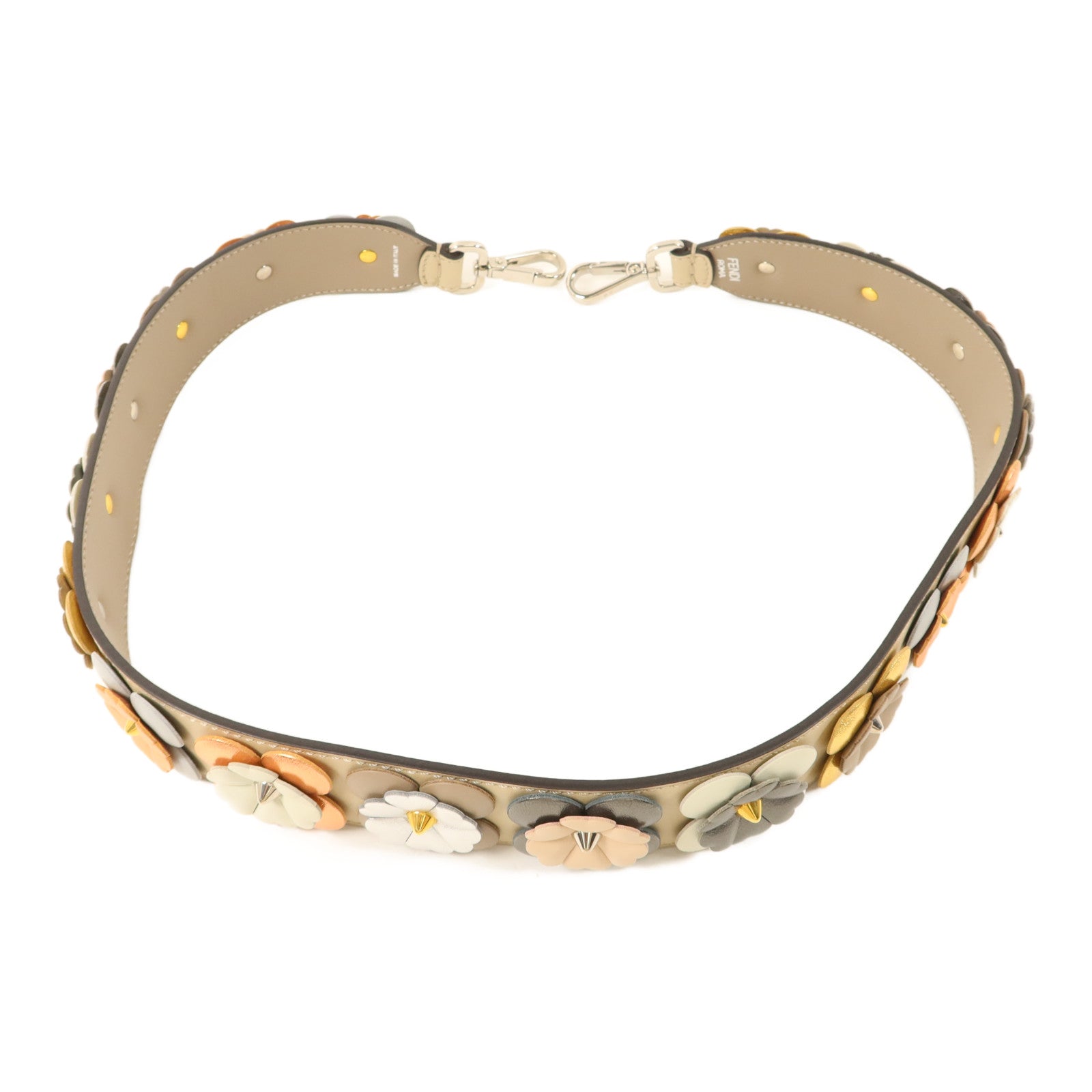 FENDI 牛皮皮革Strap You Flowerland肩帶