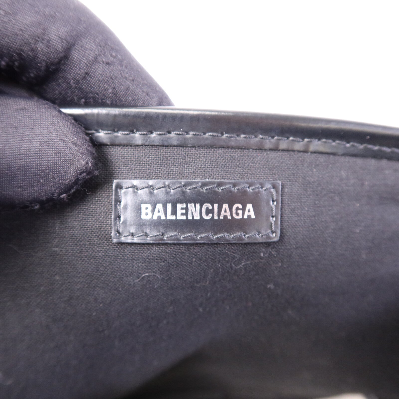 BALENCIAGA 【激減優惠】帆布Navy Cabas Small銀扣肩背袋