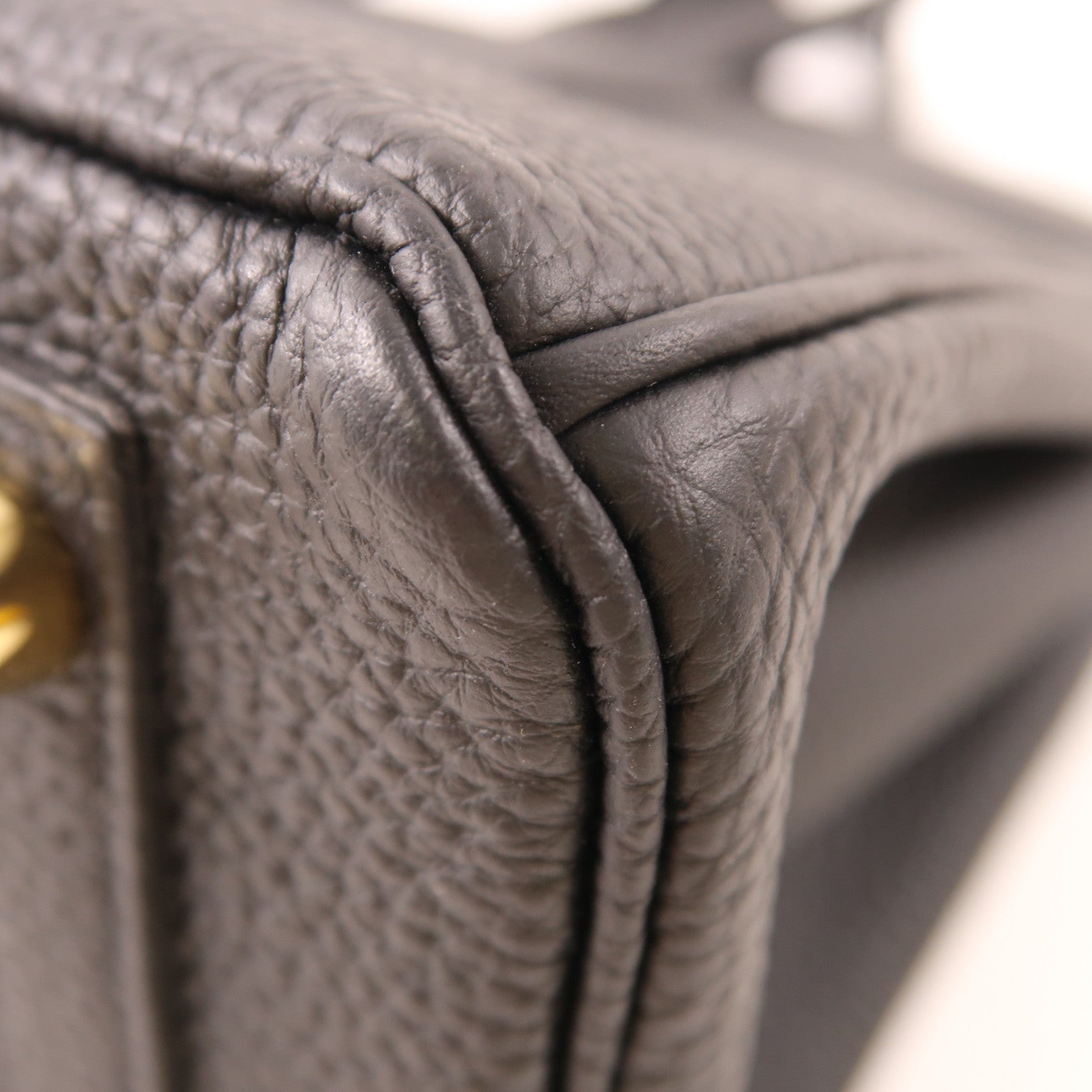 HERMES【激減優惠】 Togo皮革Birkin 25金扣手挽袋Noir黑色