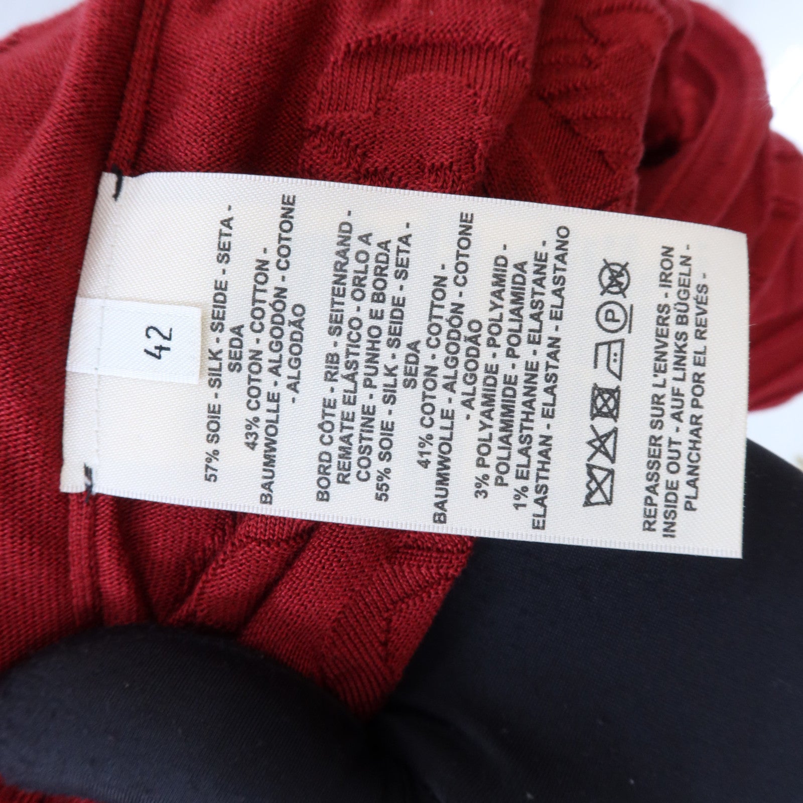 HERMES Silk/Cotton Chaine D'Ancre Cardigan針織