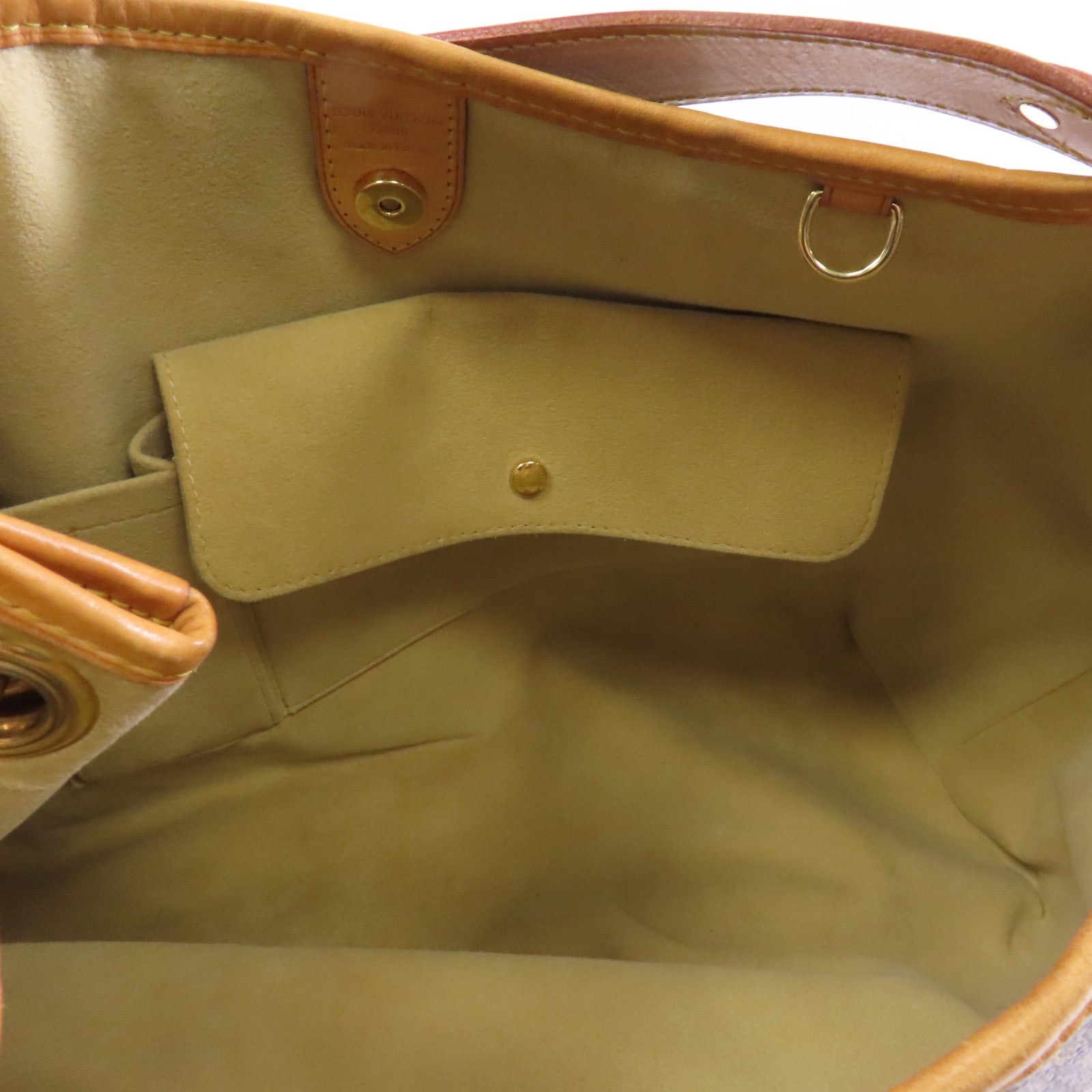 LOUIS VUITTON Monogram Galliera PM金扣肩背袋棕色