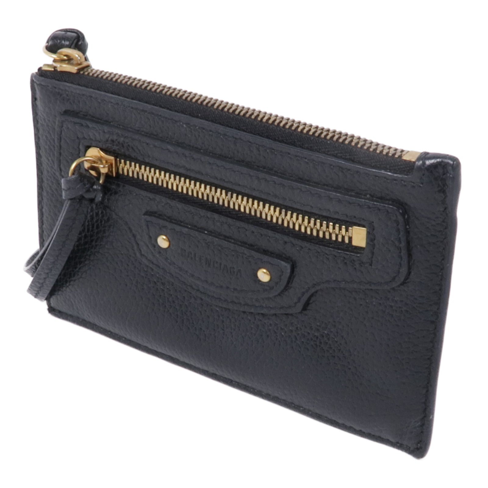 BALENCIAGA 牛皮皮革Card Case金扣卡片套