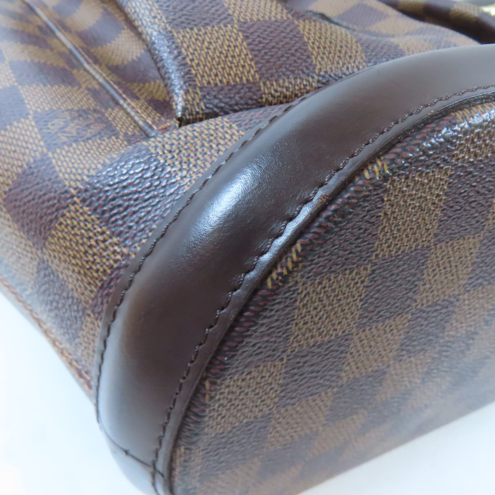 LOUIS VUITTON 【激減優惠】Damier Manosque GM金扣手挽袋啡色