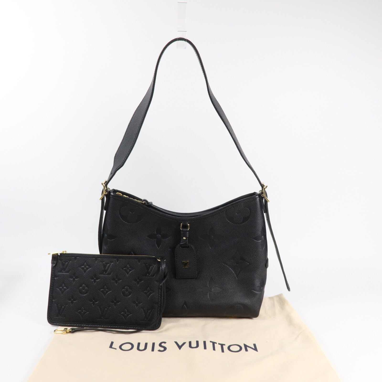 LOUIS VUITTON Monogram Empreinte Carryall PM肩背袋